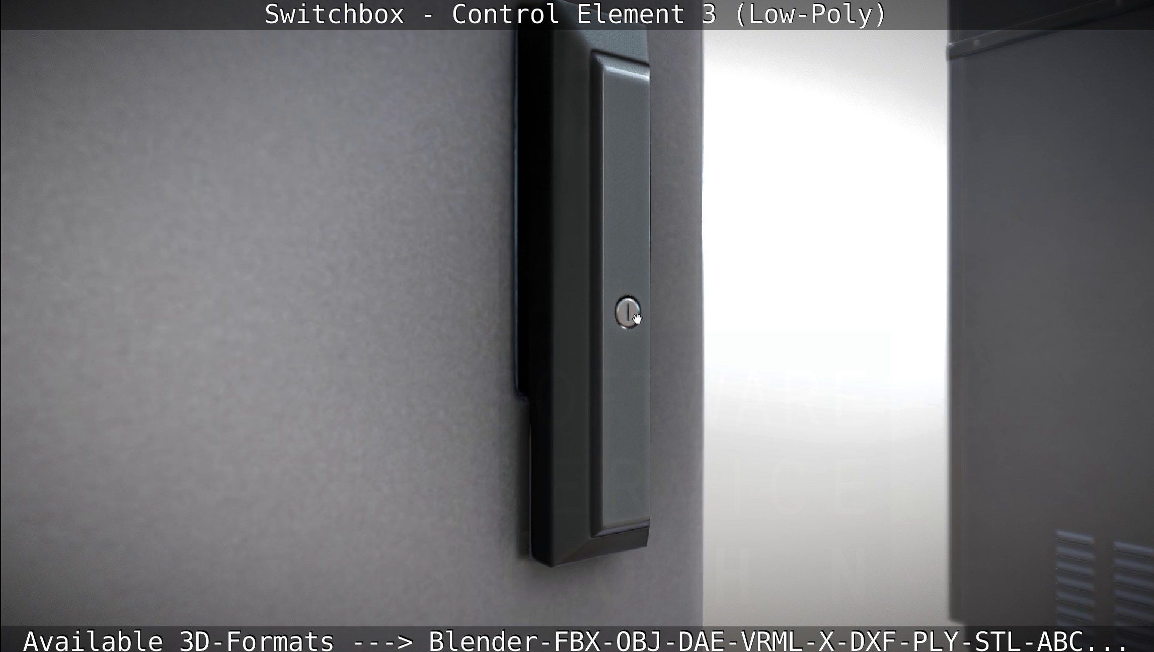 Switchbox - Control Element 3 - Low-Poly Low-poly 3D model_12