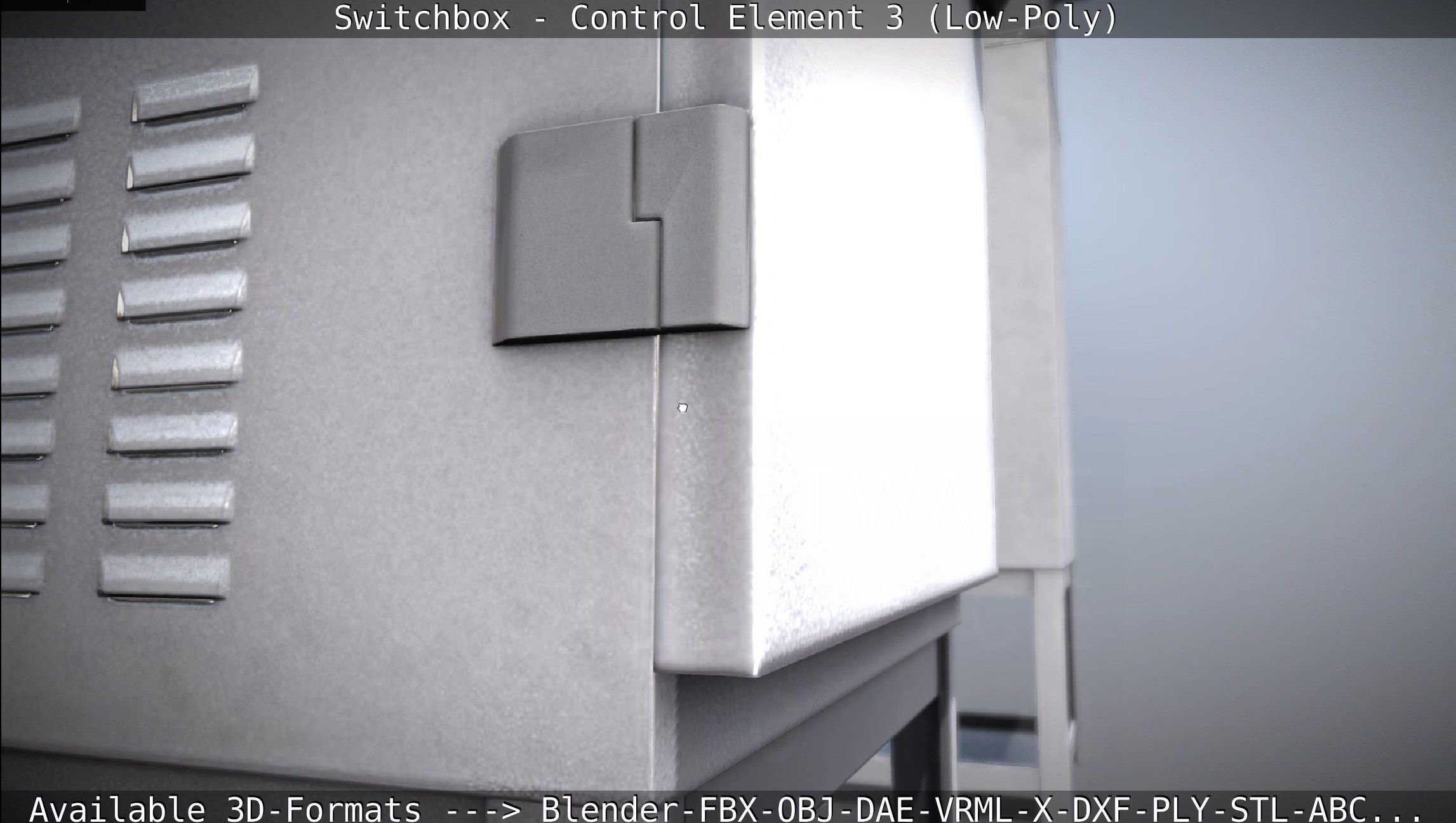 Switchbox - Control Element 3 - Low-Poly Low-poly 3D model_106