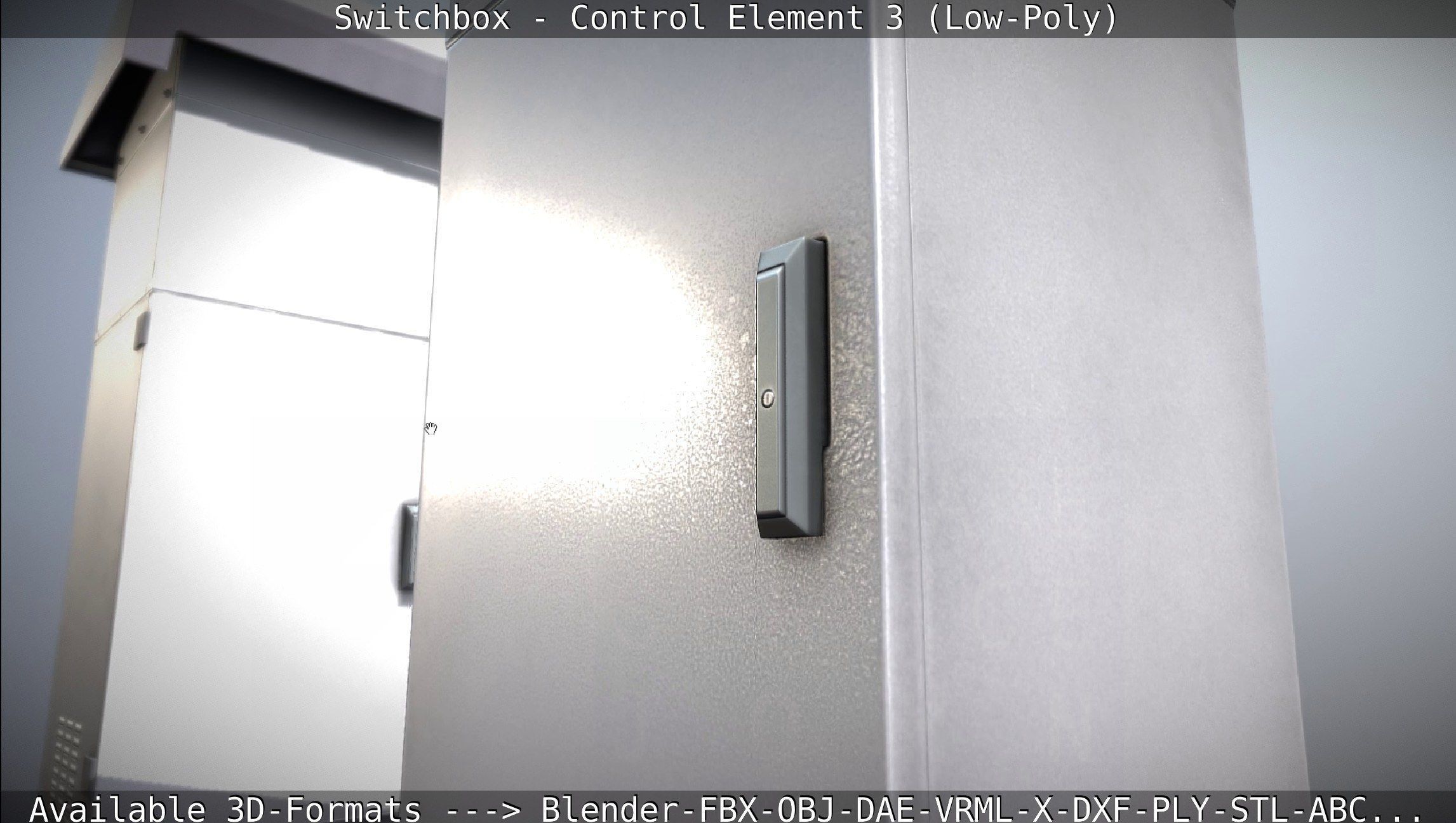 Switchbox - Control Element 3 - Low-Poly Low-poly 3D model_17