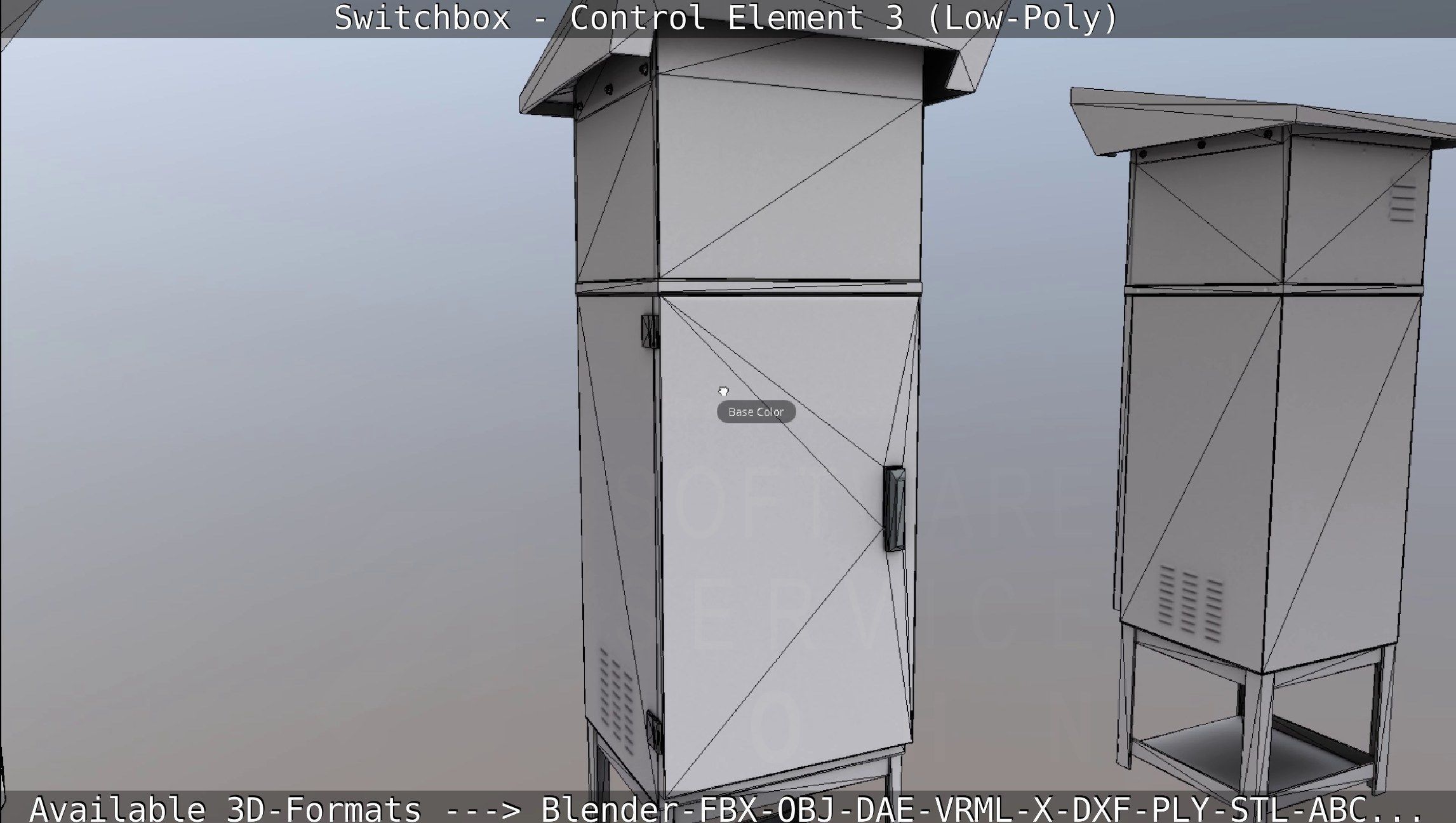 Switchbox - Control Element 3 - Low-Poly Low-poly 3D model_45