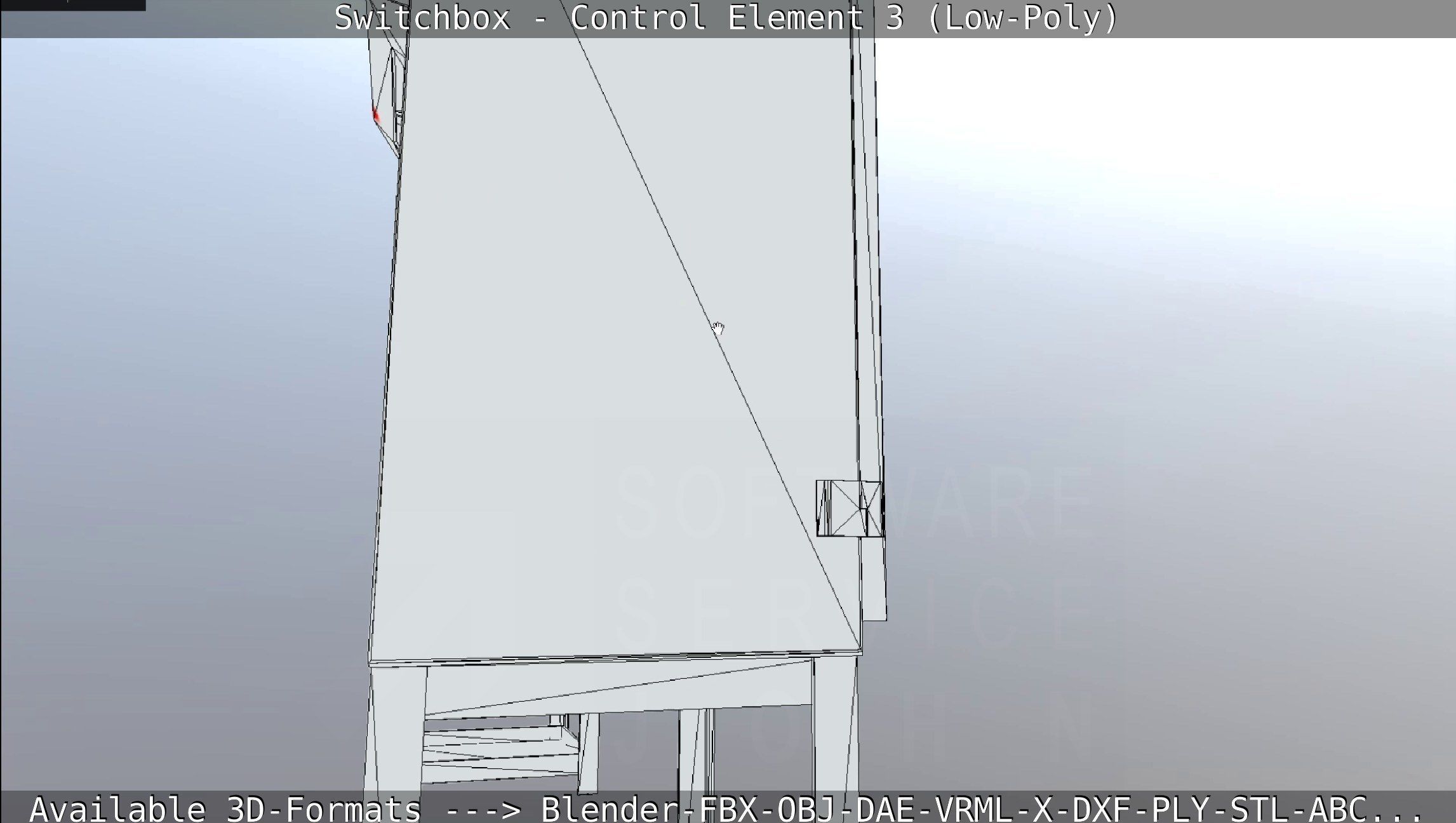 Switchbox - Control Element 3 - Low-Poly Low-poly 3D model_98