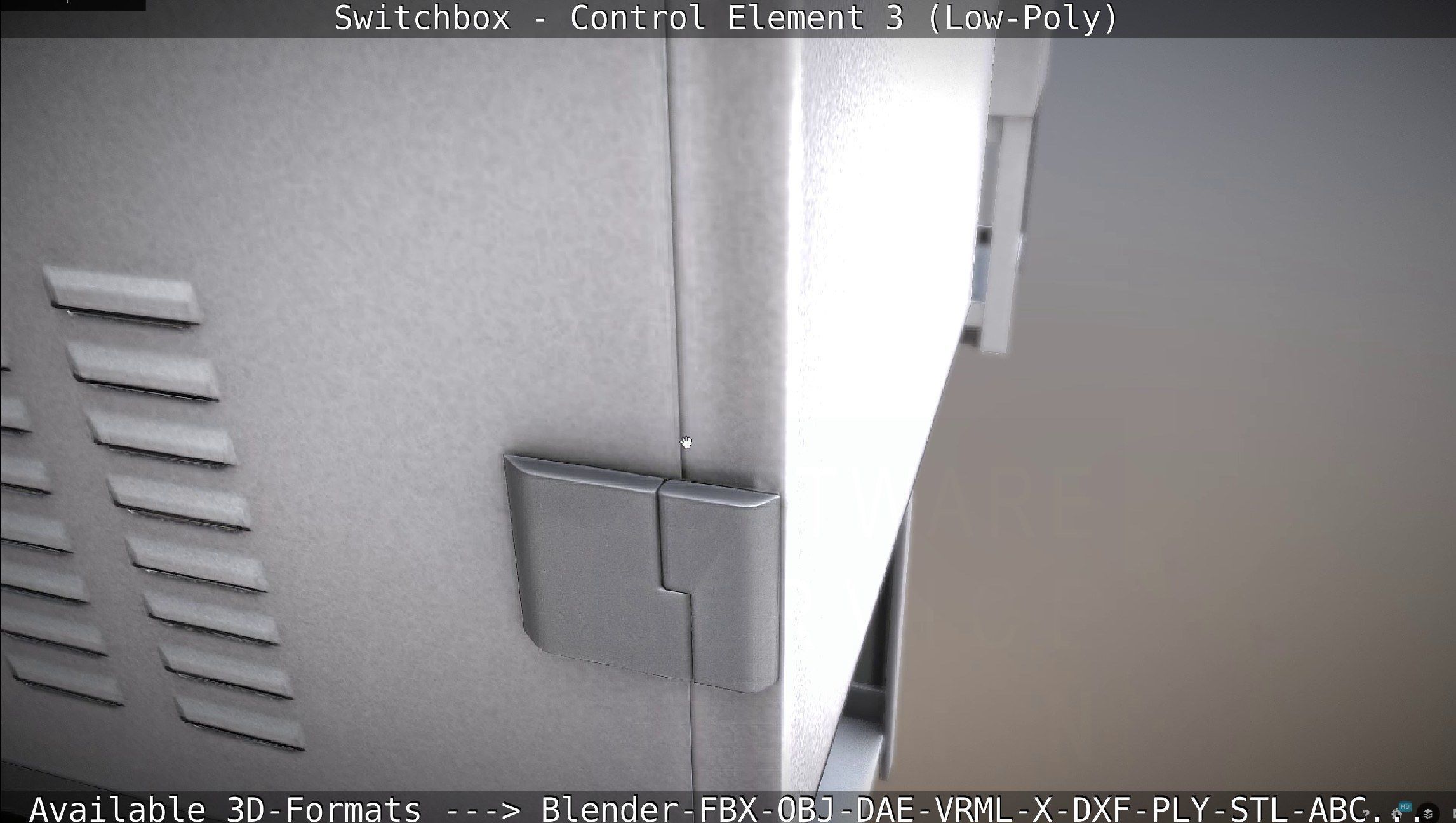 Switchbox - Control Element 3 - Low-Poly Low-poly 3D model_104