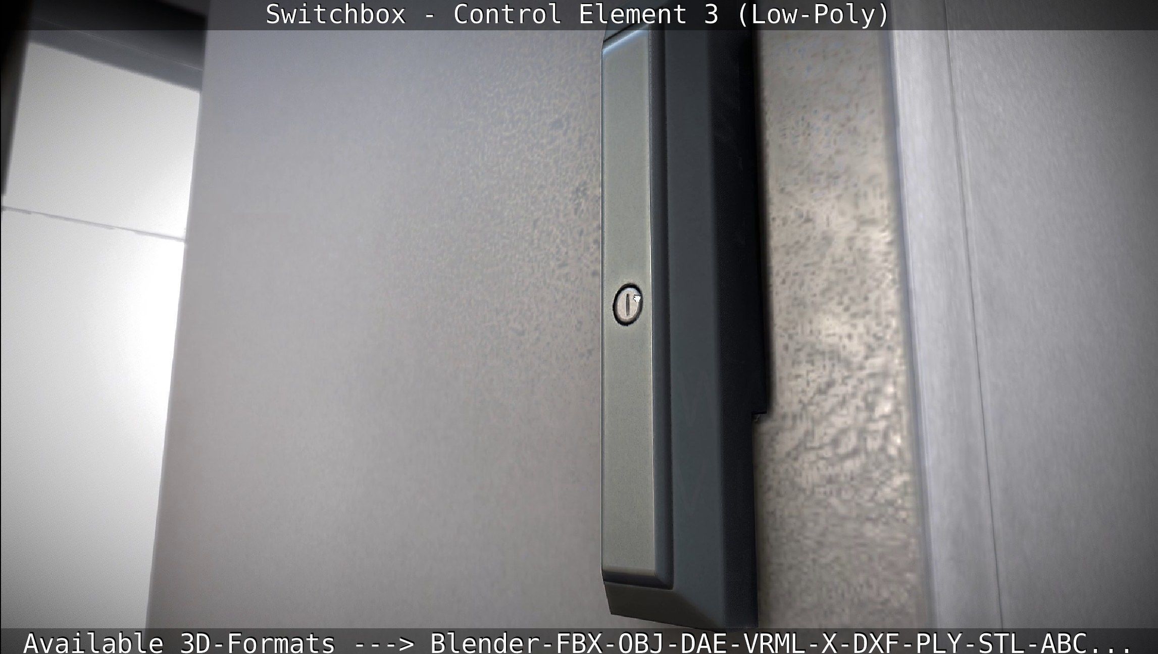Switchbox - Control Element 3 - Low-Poly Low-poly 3D model_14