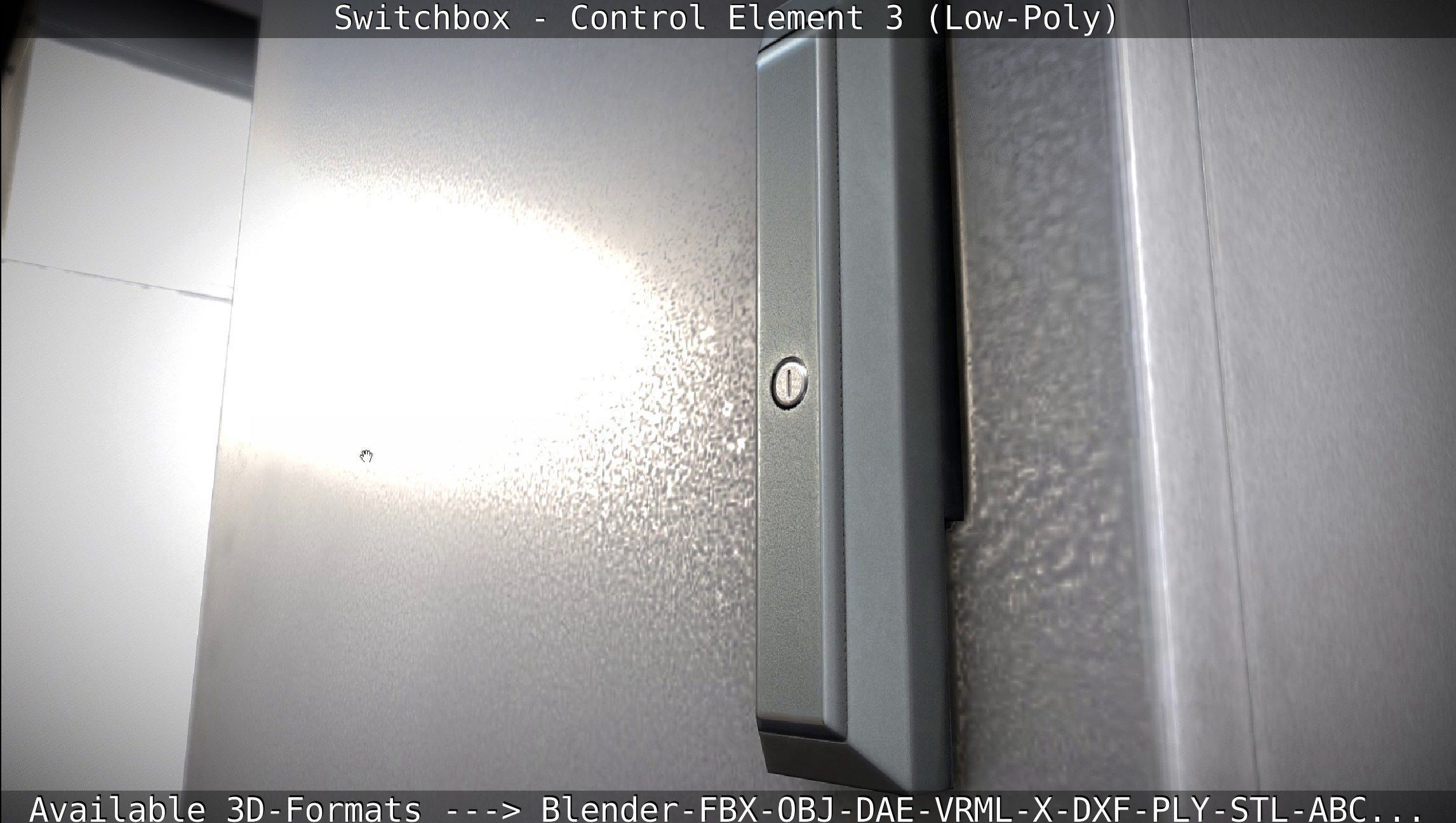 Switchbox - Control Element 3 - Low-Poly Low-poly 3D model_16