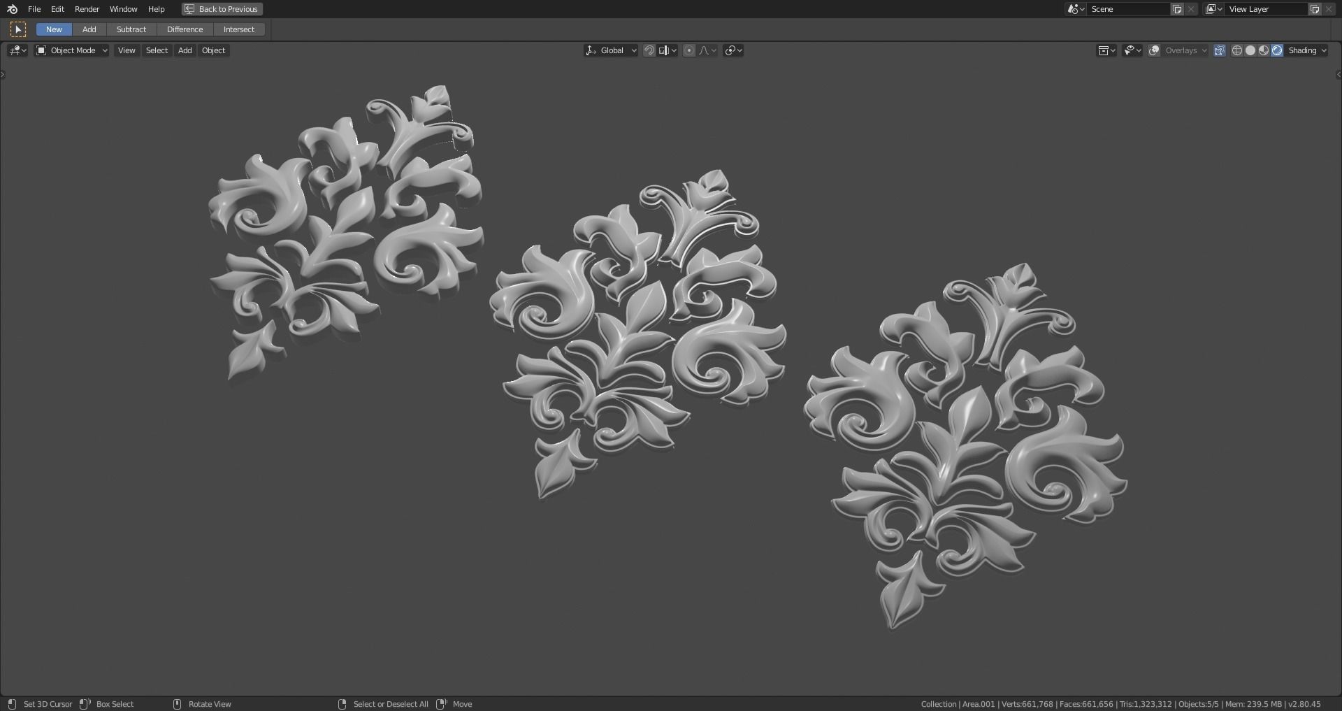 Decorative Ornamentation 1 3D model_4