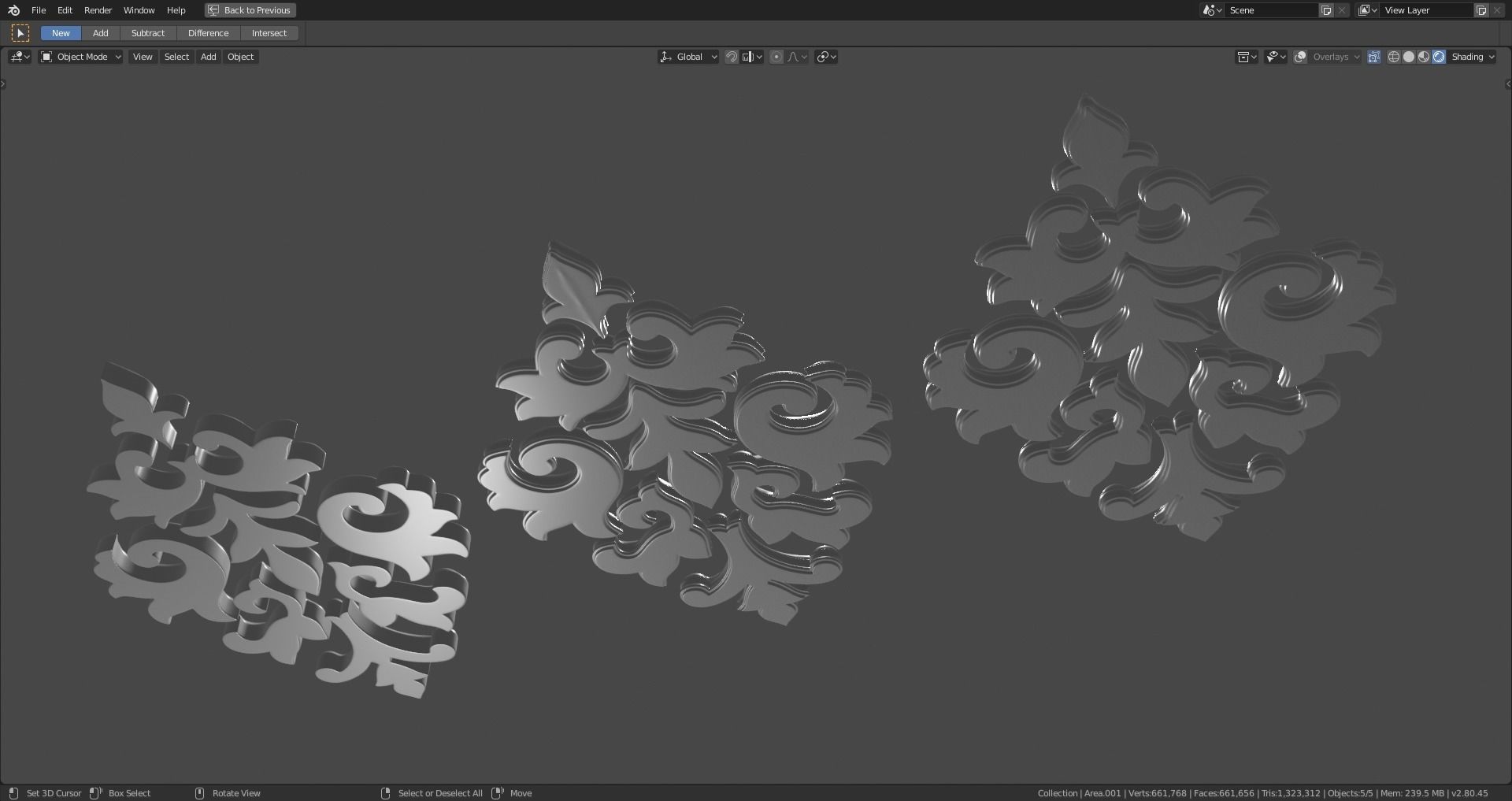 Decorative Ornamentation 1 3D model_5