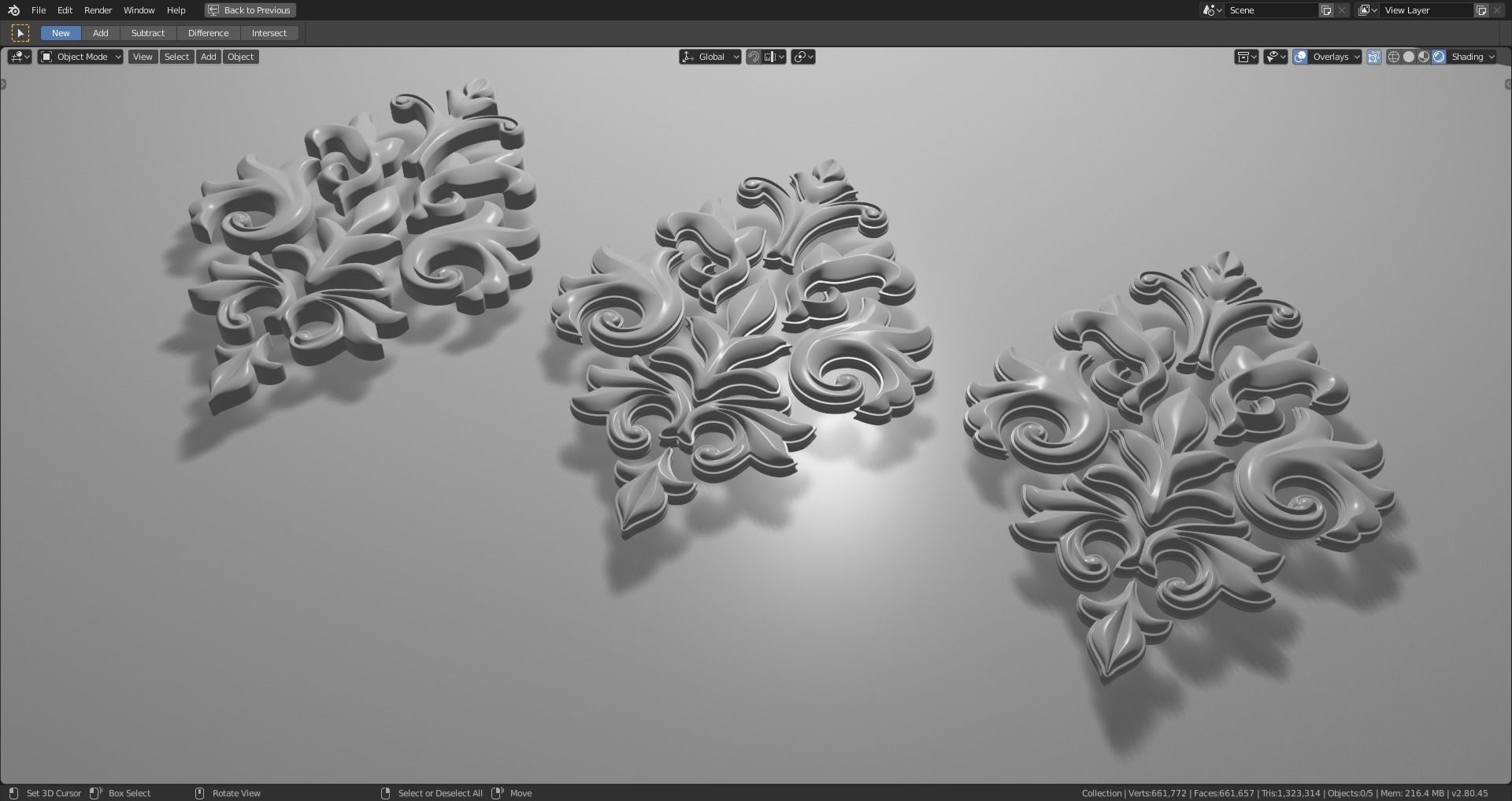 Decorative Ornamentation 1 3D model_3