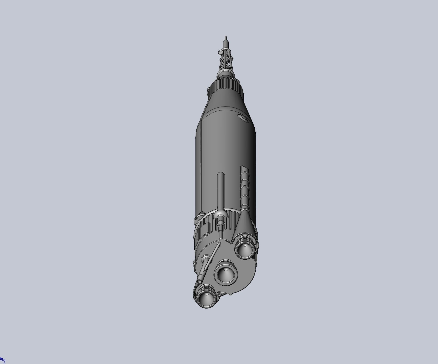 Mercury Atlas LV-3B Printable Rocket Model 3D print model_12