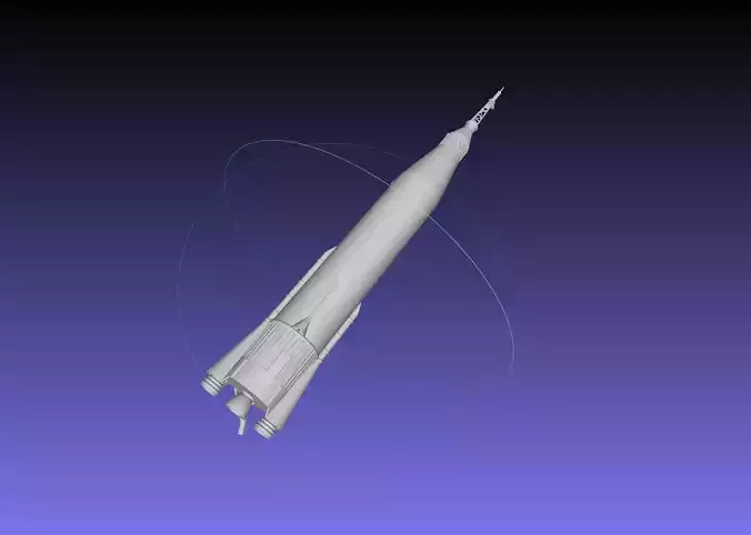 Mercury Atlas LV-3B Printable Rocket Model 3D print model
