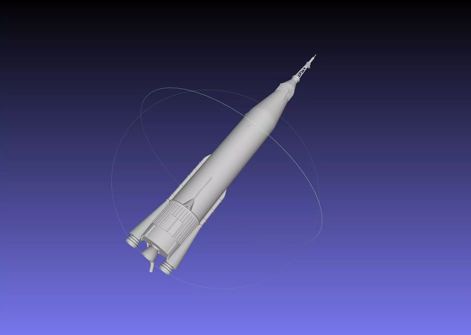 Mercury Atlas LV-3B Printable Rocket Model 3D print model_0