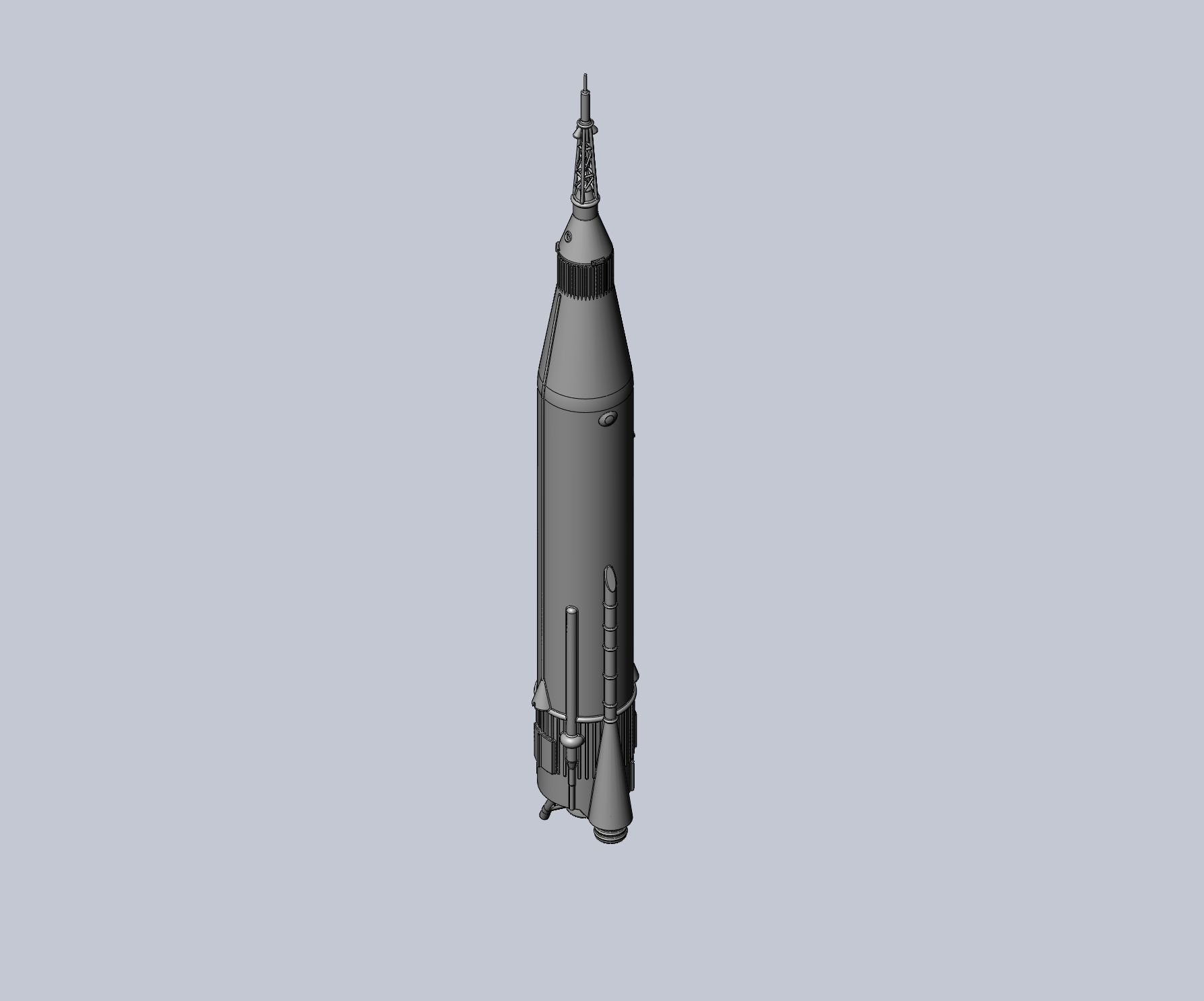 Mercury Atlas LV-3B Printable Rocket Model 3D print model_15