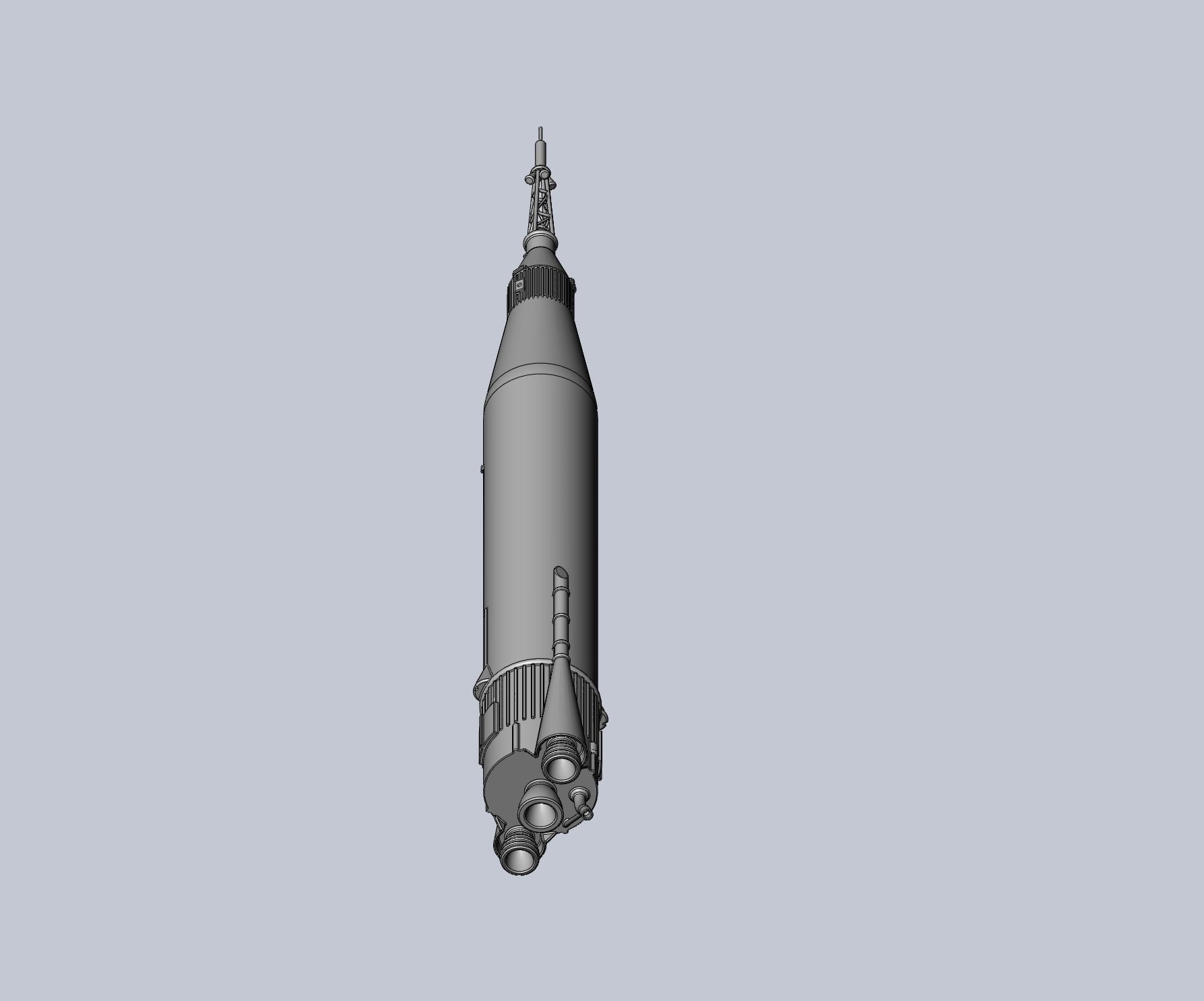Mercury Atlas LV-3B Printable Rocket Model 3D print model_8