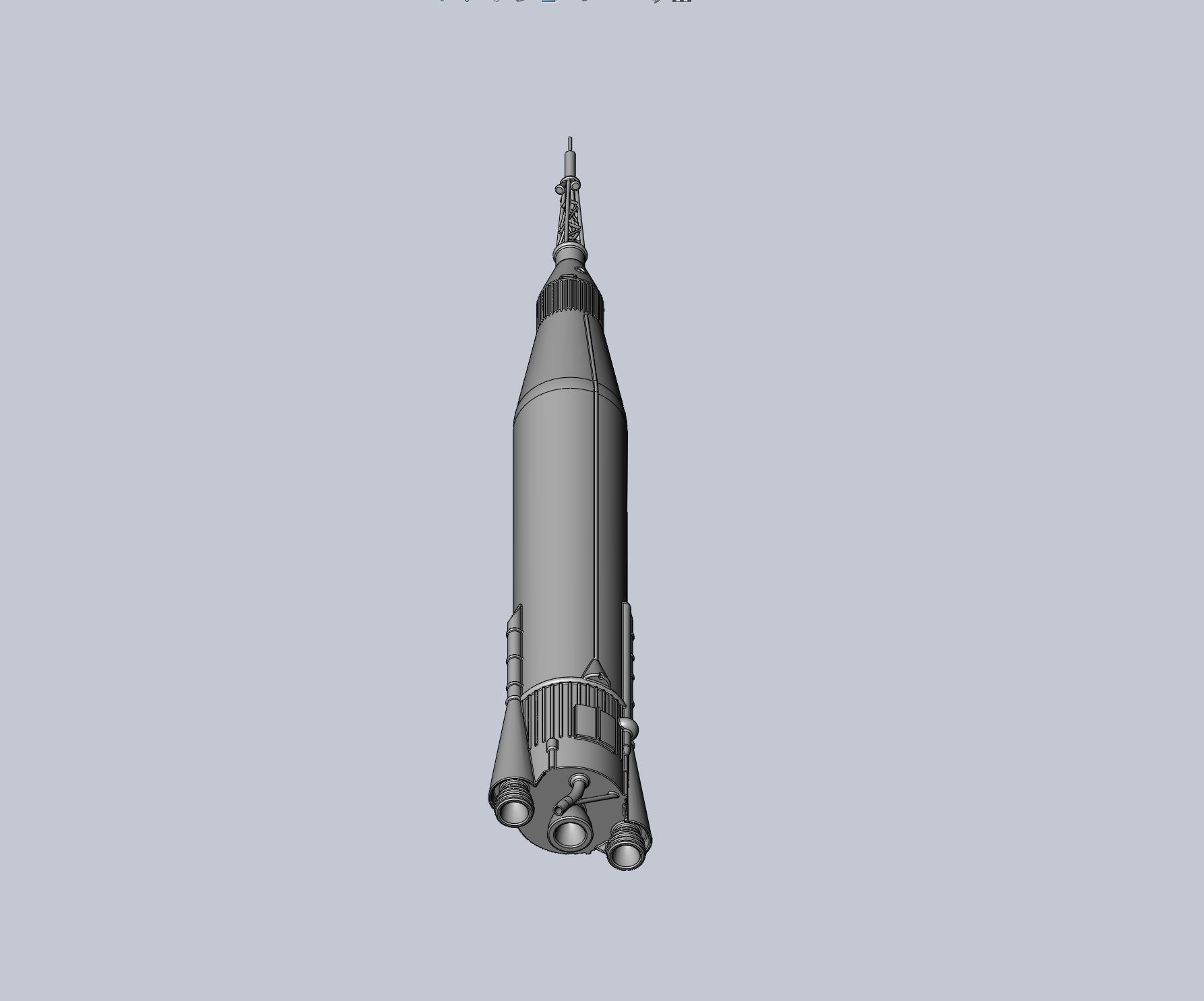 Mercury Atlas LV-3B Printable Rocket Model 3D print model_10