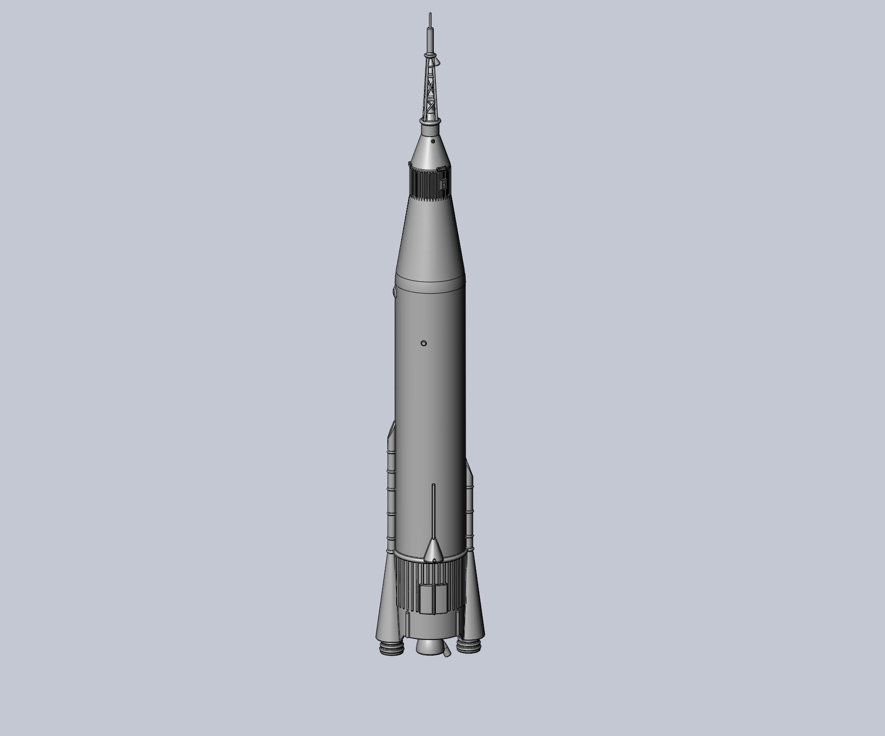 Mercury Atlas LV-3B Printable Rocket Model 3D print model_16