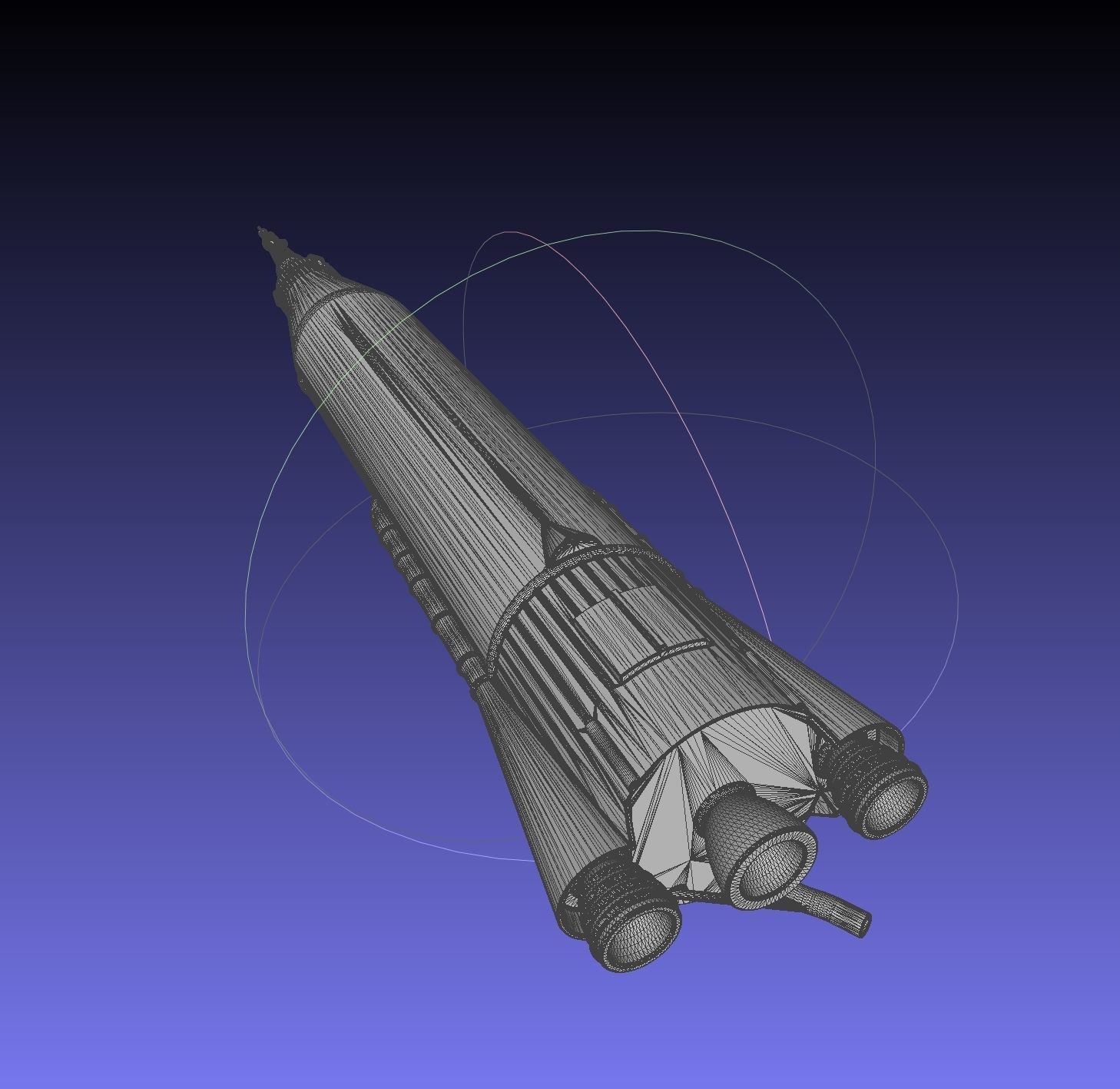 Mercury Atlas LV-3B Printable Rocket Model 3D print model_17