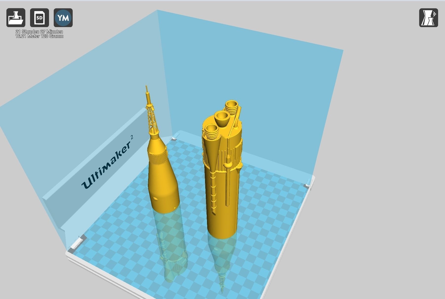 Mercury Atlas LV-3B Printable Rocket Model 3D print model_48