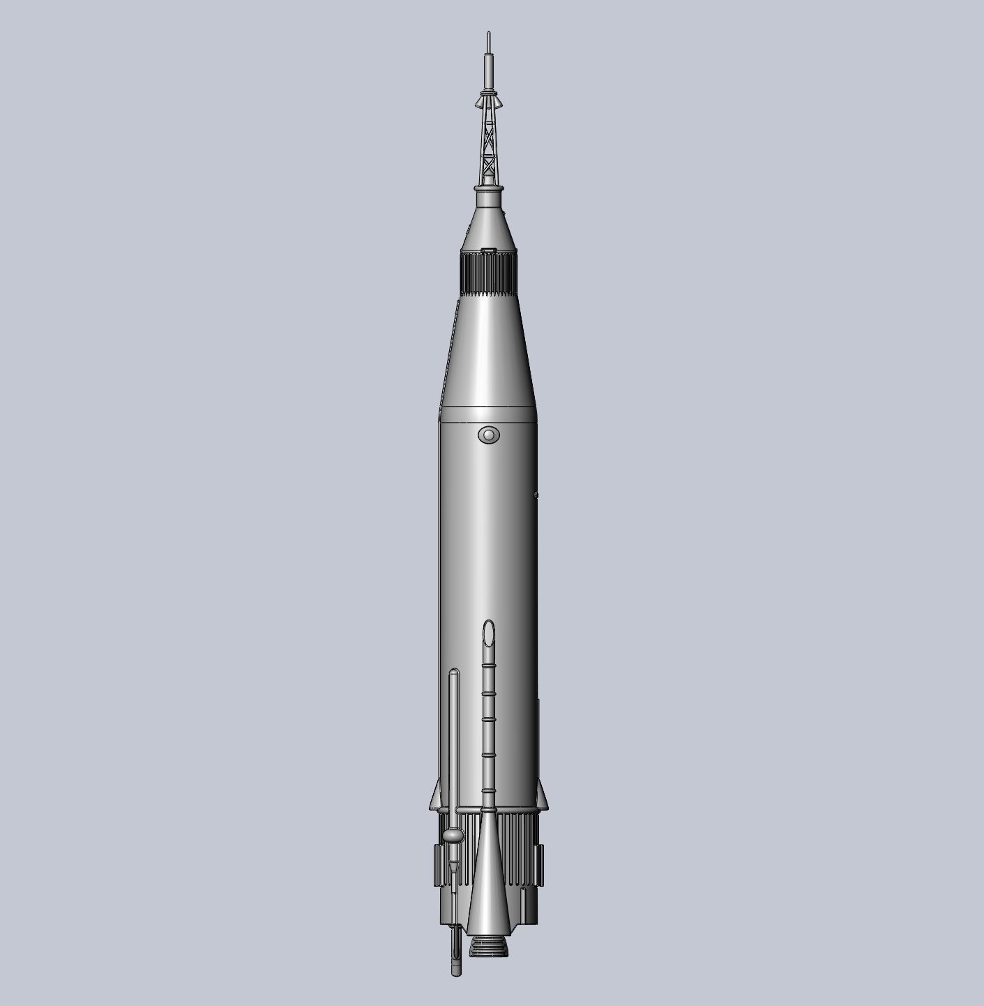 Mercury Atlas LV-3B Printable Rocket Model 3D print model_36