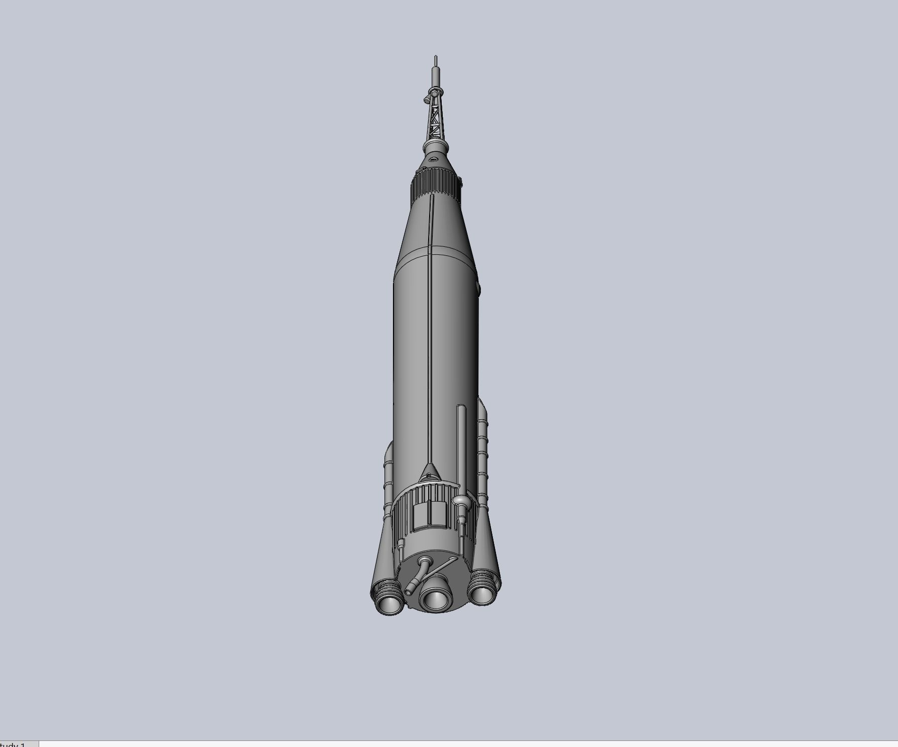 Mercury Atlas LV-3B Printable Rocket Model 3D print model_11