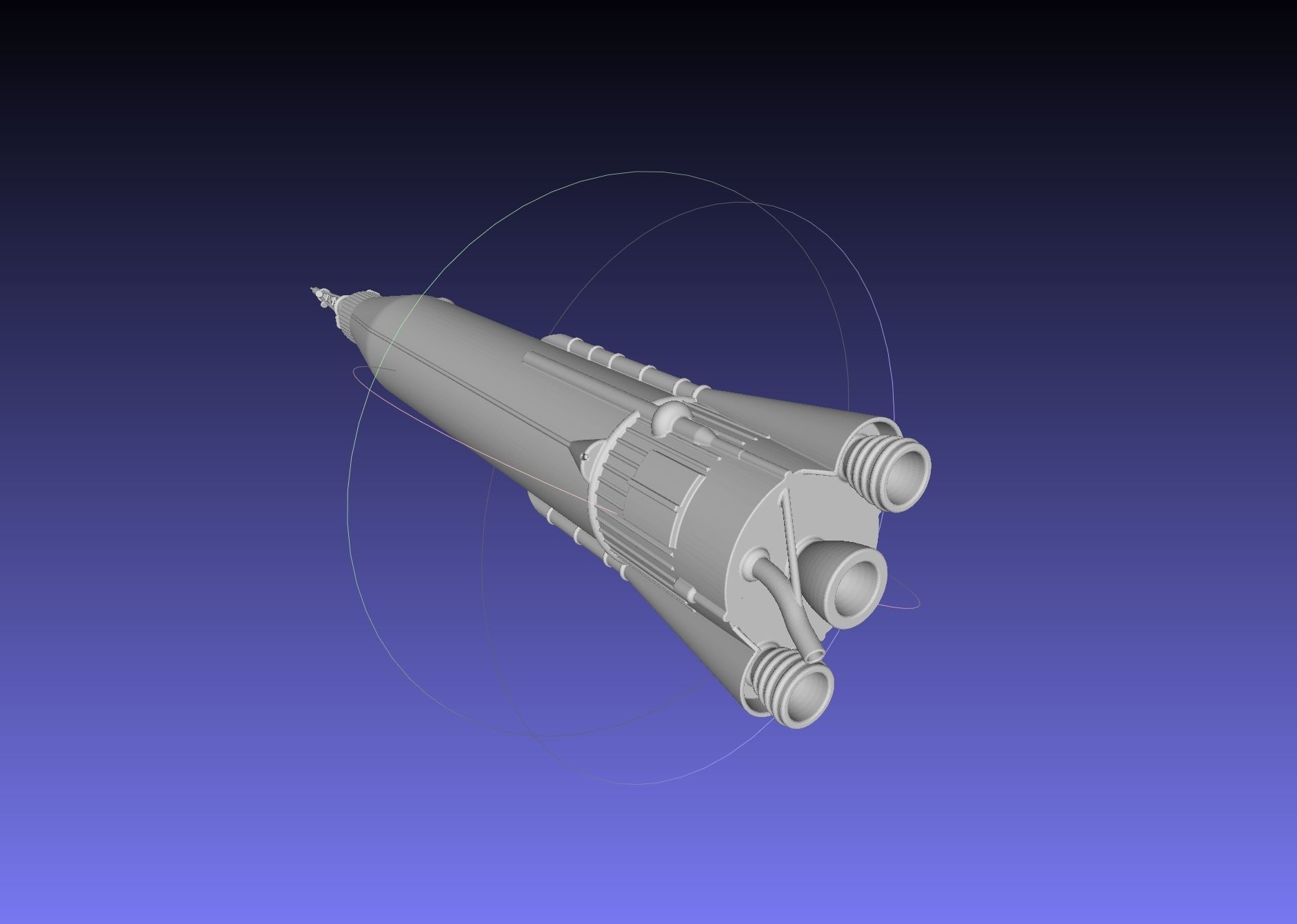 Mercury Atlas LV-3B Printable Rocket Model 3D print model_33