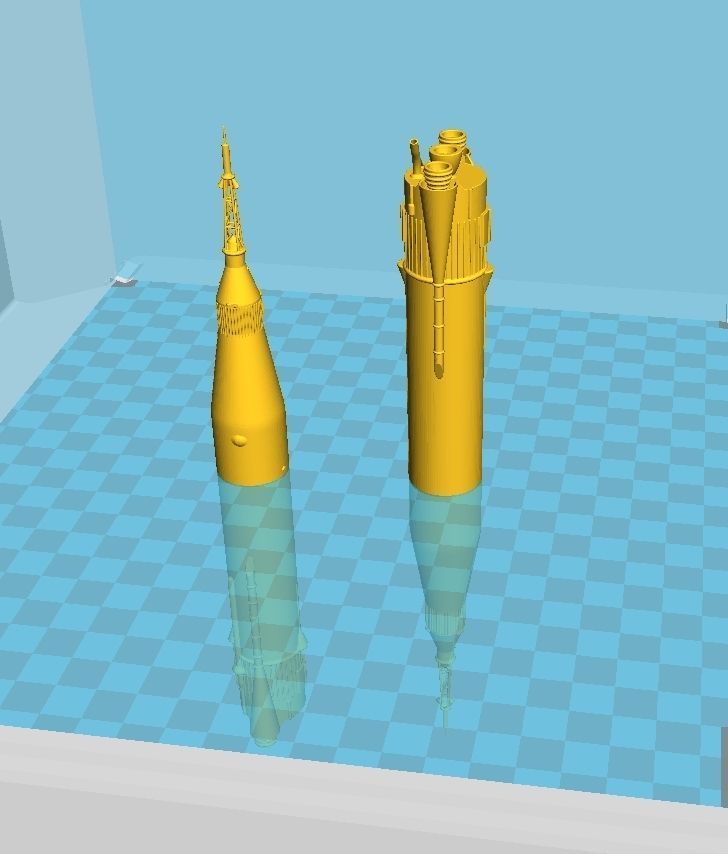 Mercury Atlas LV-3B Printable Rocket Model 3D print model_71