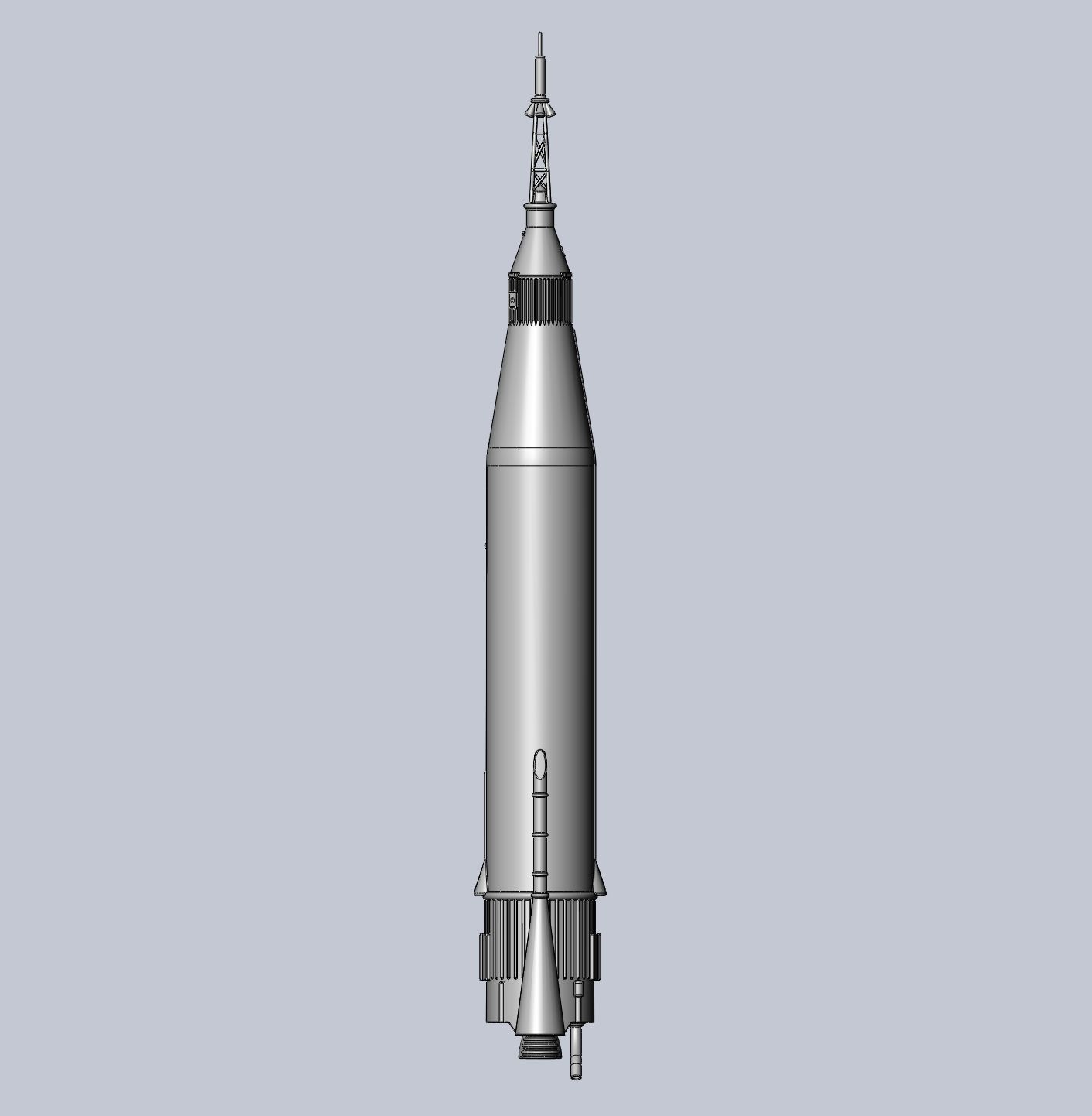 Mercury Atlas LV-3B Printable Rocket Model 3D print model_14