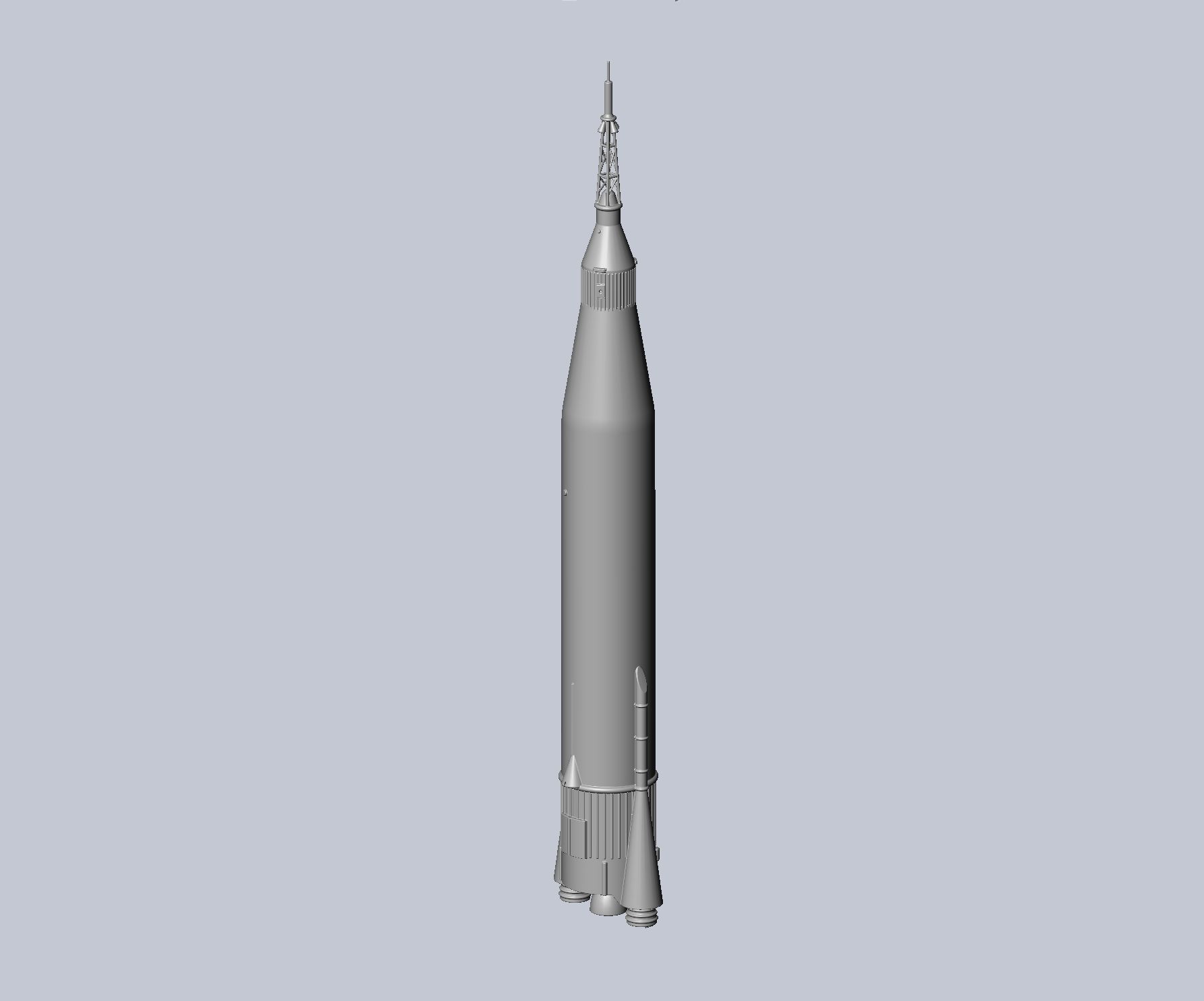 Mercury Atlas LV-3B Printable Rocket Model 3D print model_5
