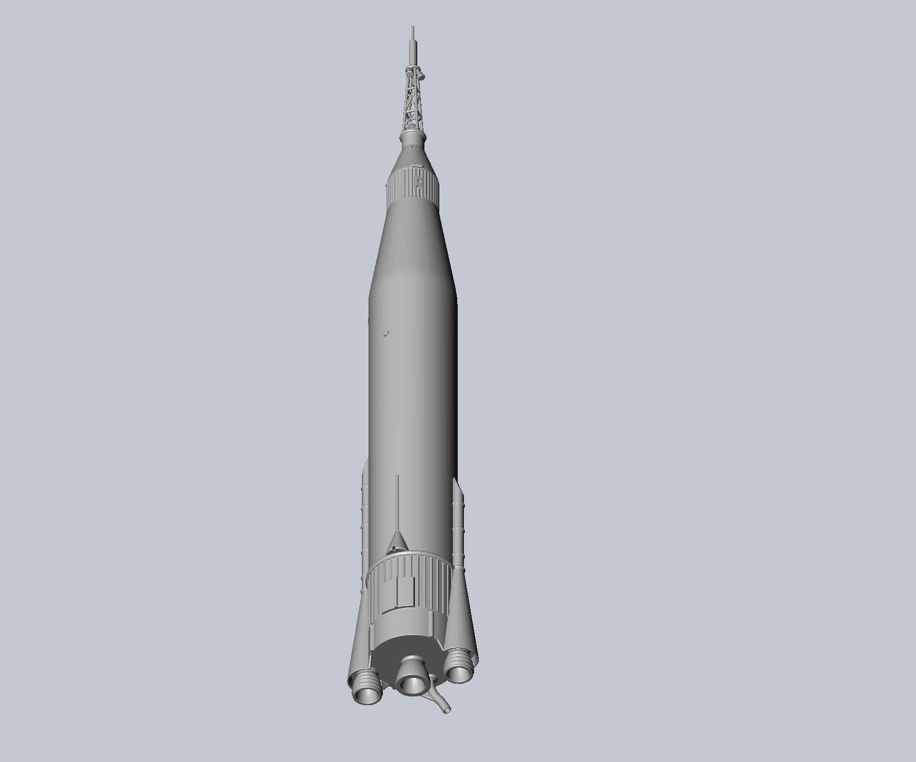 Mercury Atlas LV-3B Printable Rocket Model 3D print model_24