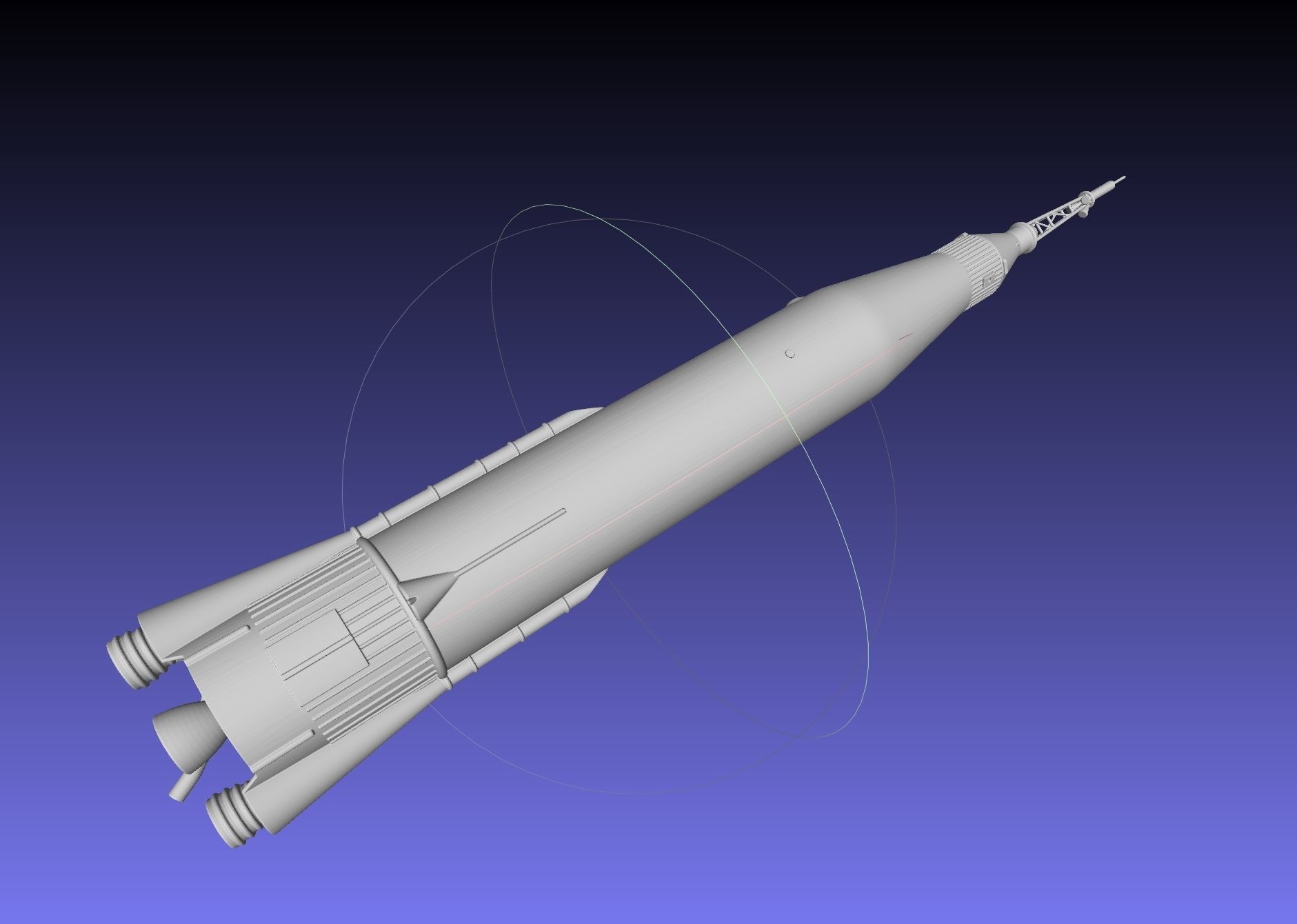 Mercury Atlas LV-3B Printable Rocket Model 3D print model_39
