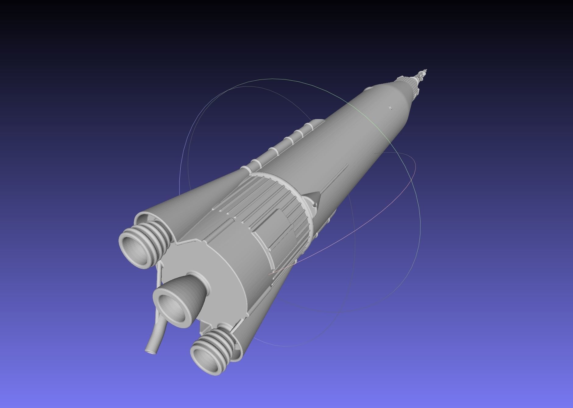 Mercury Atlas LV-3B Printable Rocket Model 3D print model_35