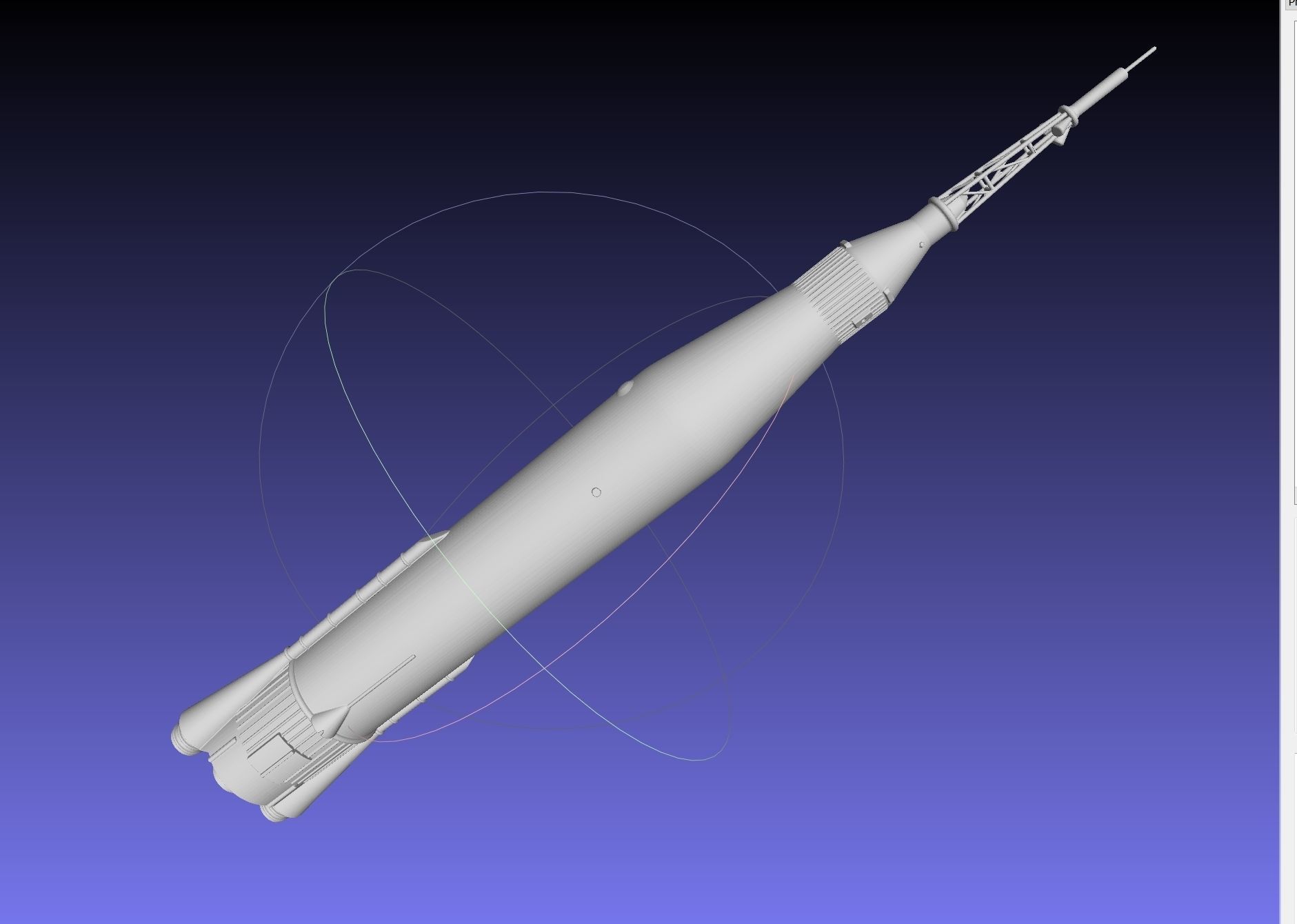 Mercury Atlas LV-3B Printable Rocket Model 3D print model_31