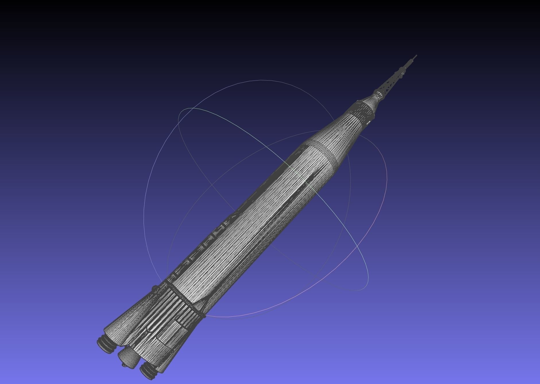 Mercury Atlas LV-3B Printable Rocket Model 3D print model_41