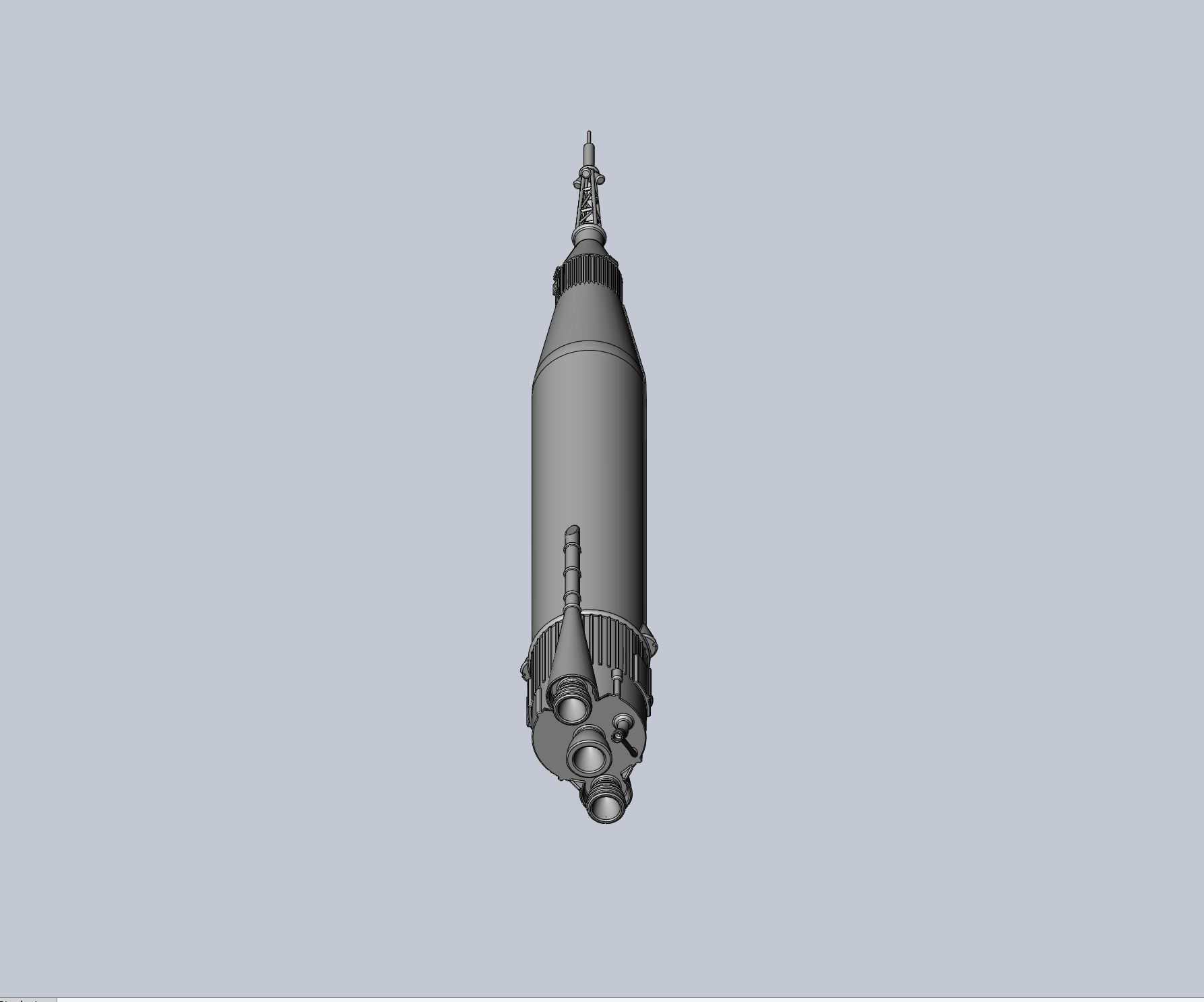 Mercury Atlas LV-3B Printable Rocket Model 3D print model_9