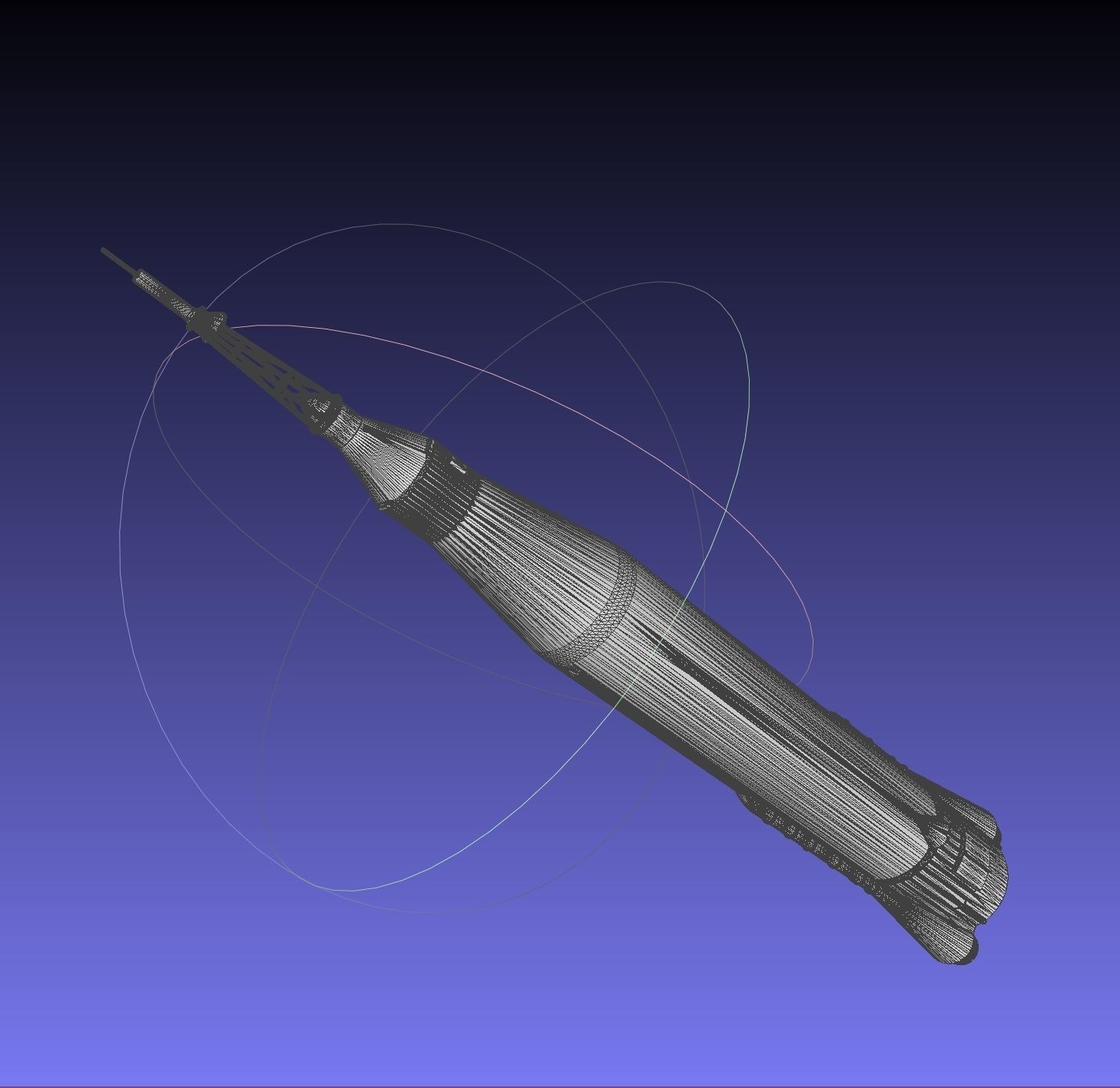 Mercury Atlas LV-3B Printable Rocket Model 3D print model_27