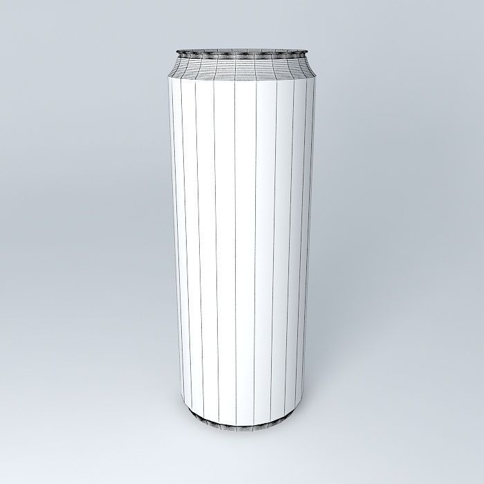 Budweiser beercan Free 3D model_3