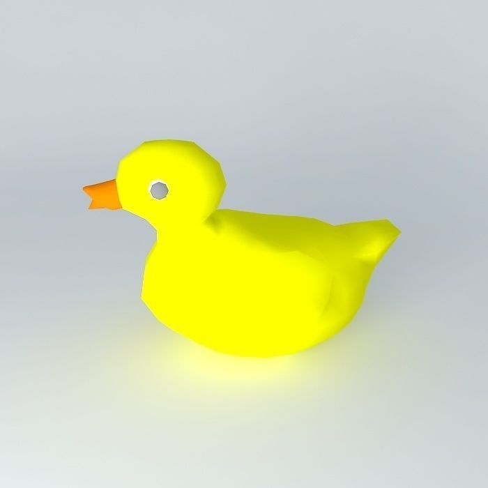 Rubber Duckie Free 3D model_2