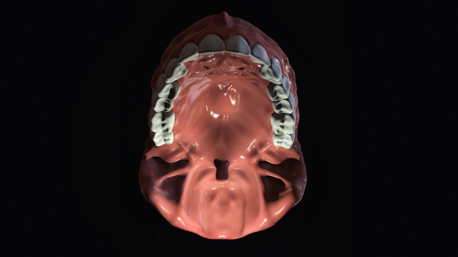 Teeth - Mouth for character Low-poly 3D model_7