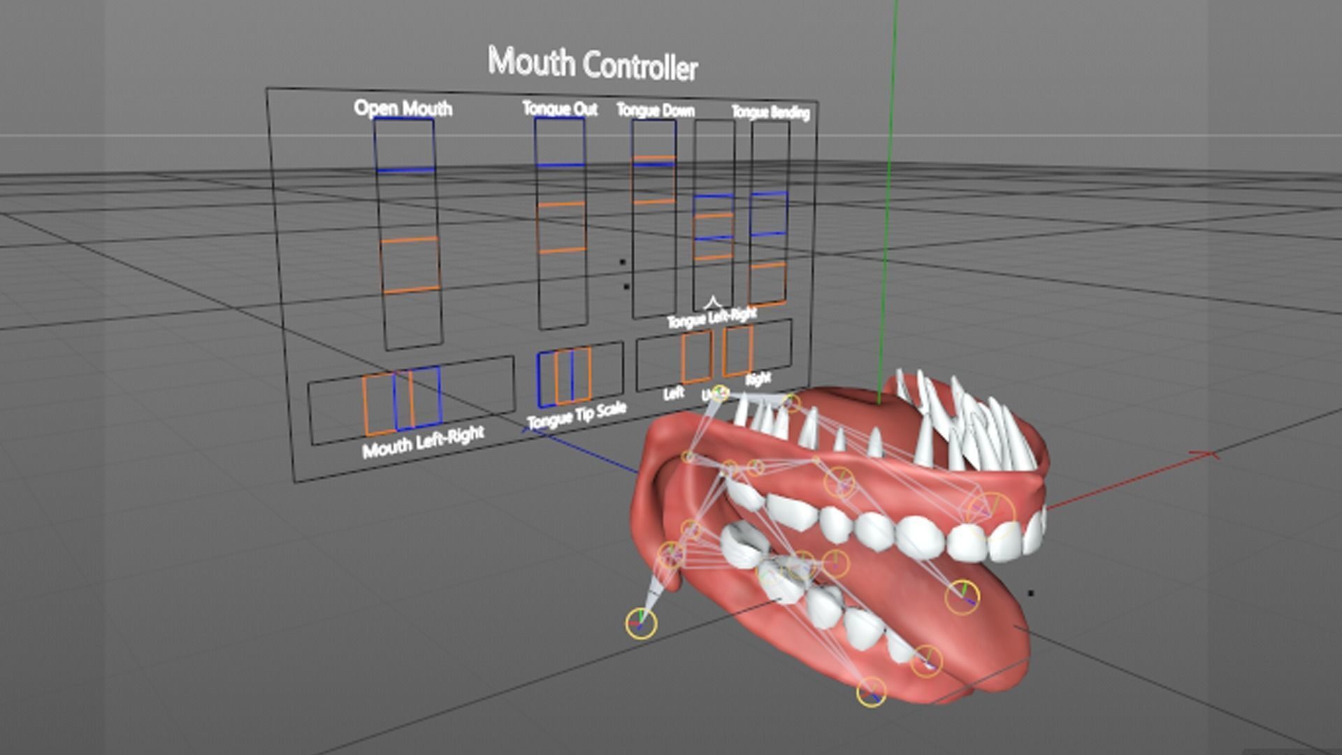 Teeth - Mouth for character Low-poly 3D model_16