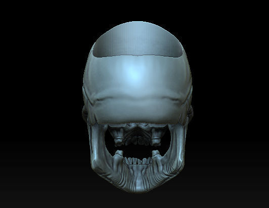 Skull Ring 3D print model_2