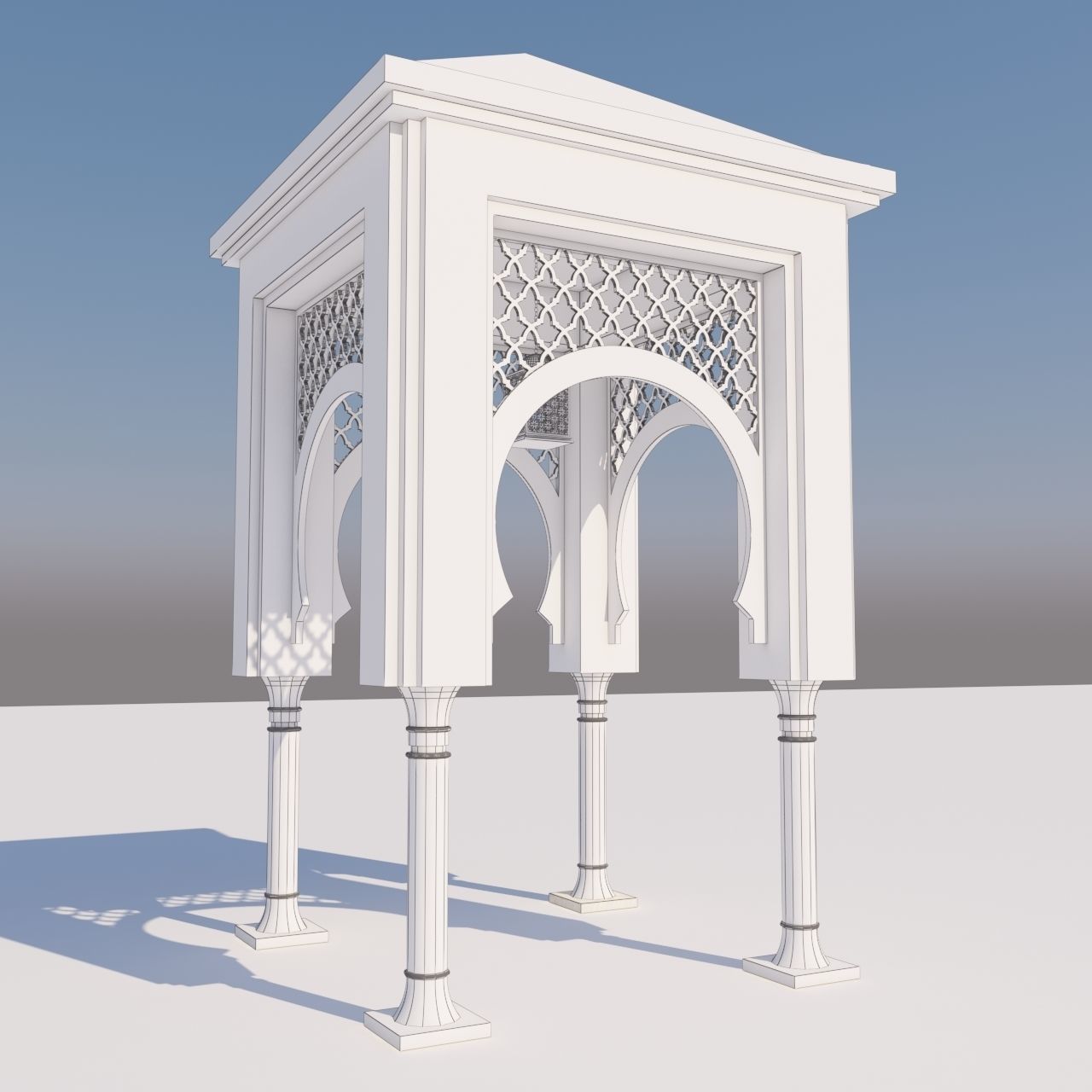 Traditional Moroccan Door  3D model_6
