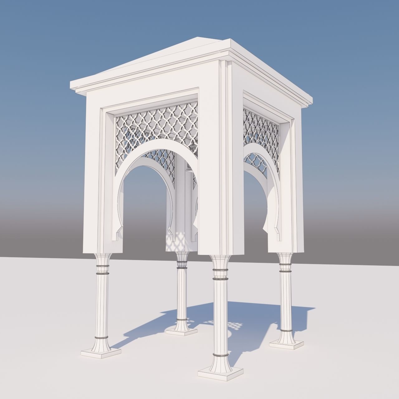 Traditional Moroccan Door  3D model_7