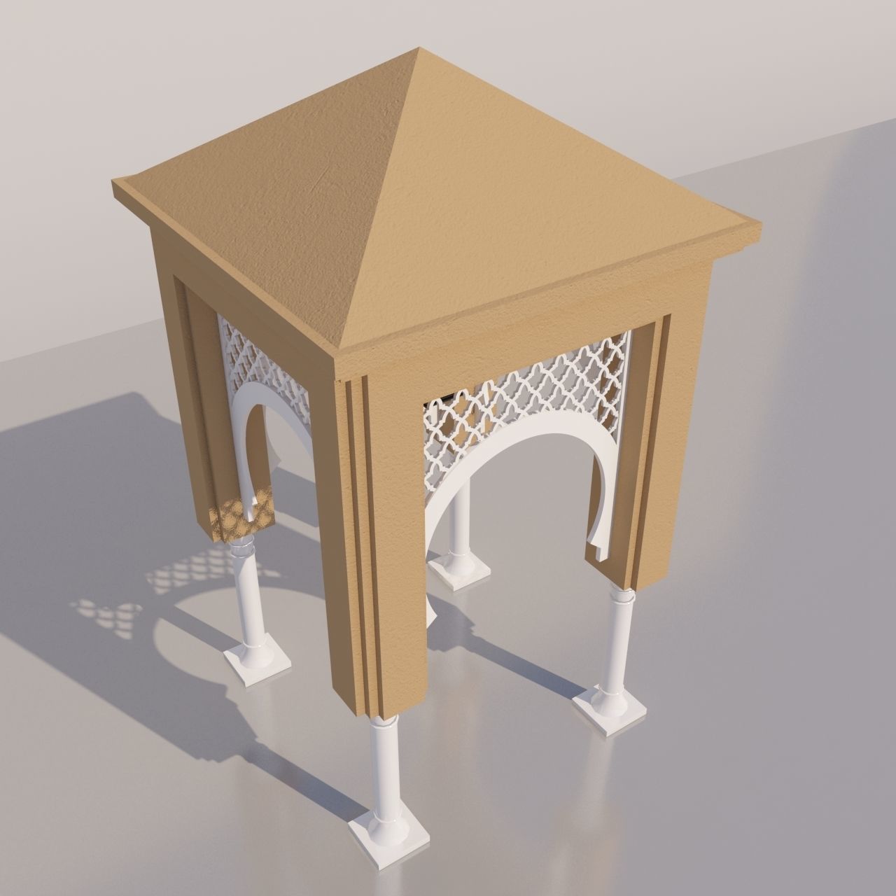 Traditional Moroccan Door  3D model_2