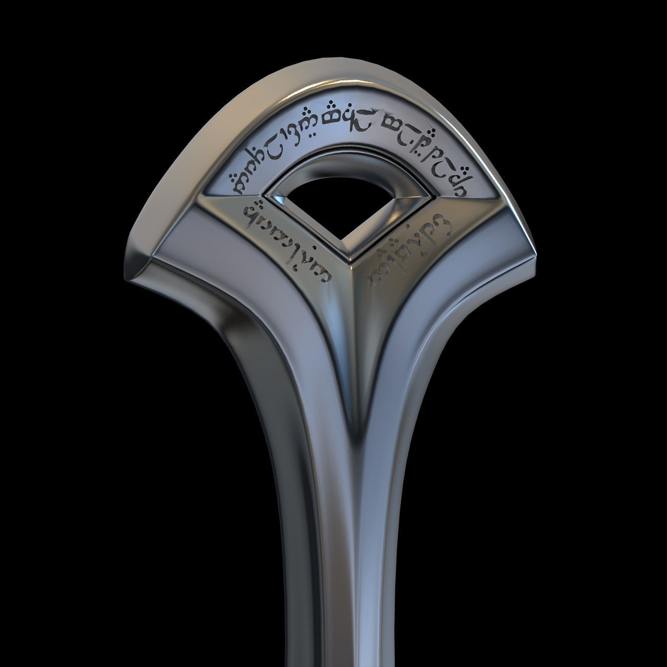 ARAGORN SWORD ANDURIL - LORD OF THE RINGS 3D print model_9