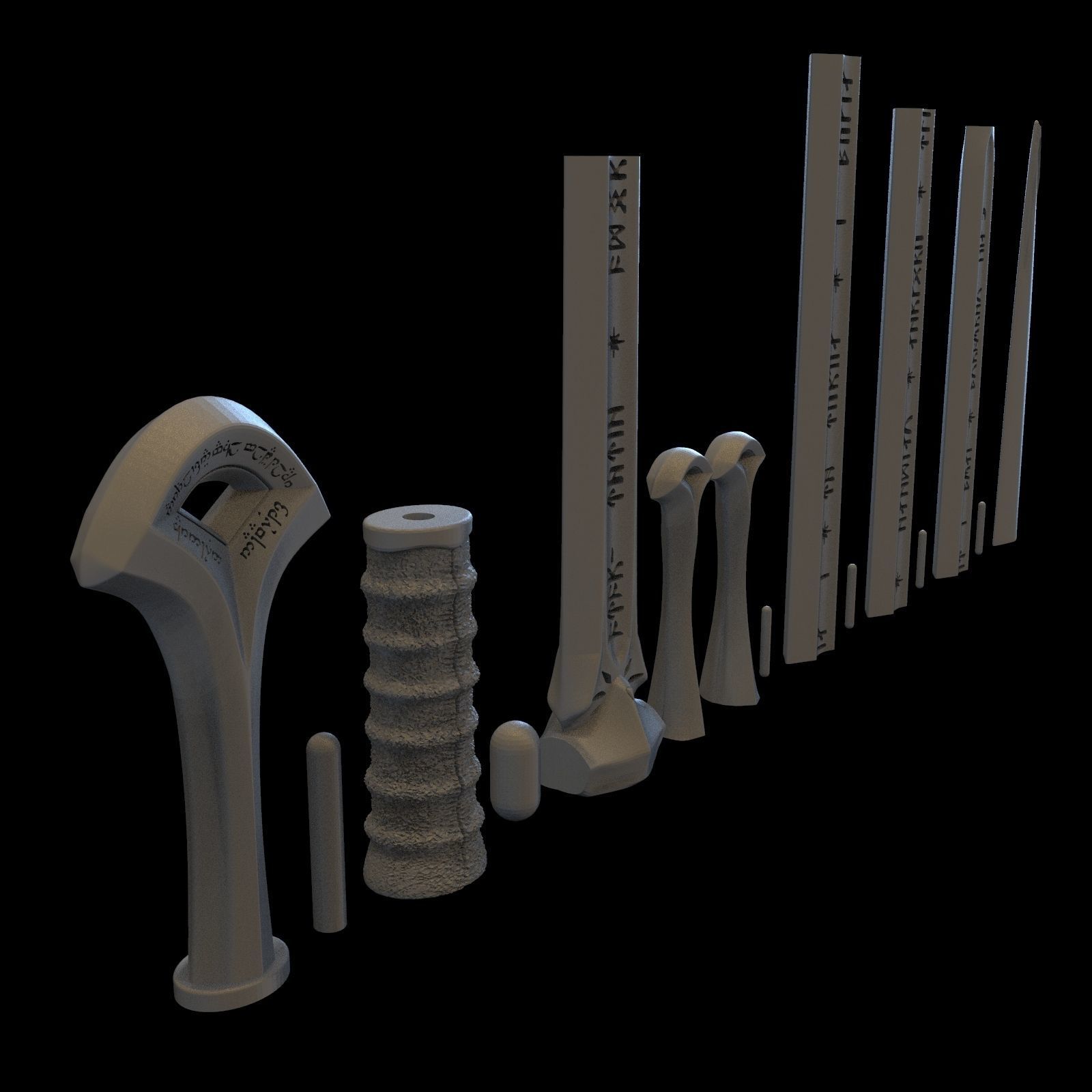 ARAGORN SWORD ANDURIL - LORD OF THE RINGS 3D print model_16