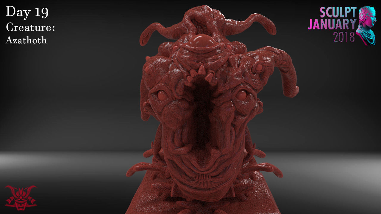 Azathoth Timelapse and Model 3D print model_5