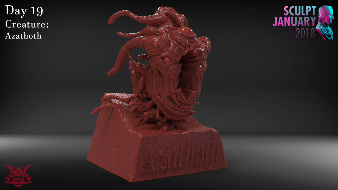 Azathoth Timelapse and Model 3D print model_2