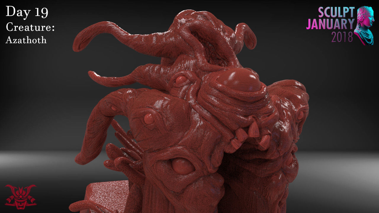 Azathoth Timelapse and Model 3D print model_6