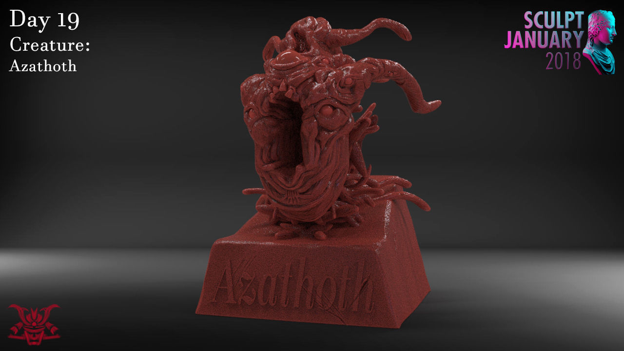 Azathoth Timelapse and Model 3D print model_1