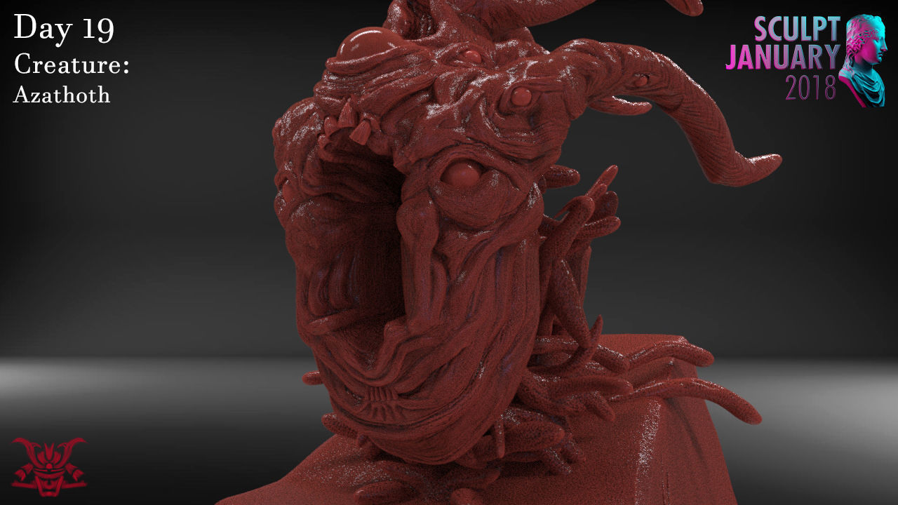 Azathoth Timelapse and Model 3D print model_3