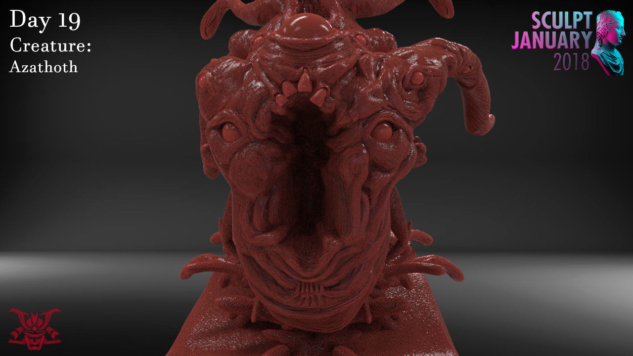 Azathoth Timelapse and Model 3D print model_4
