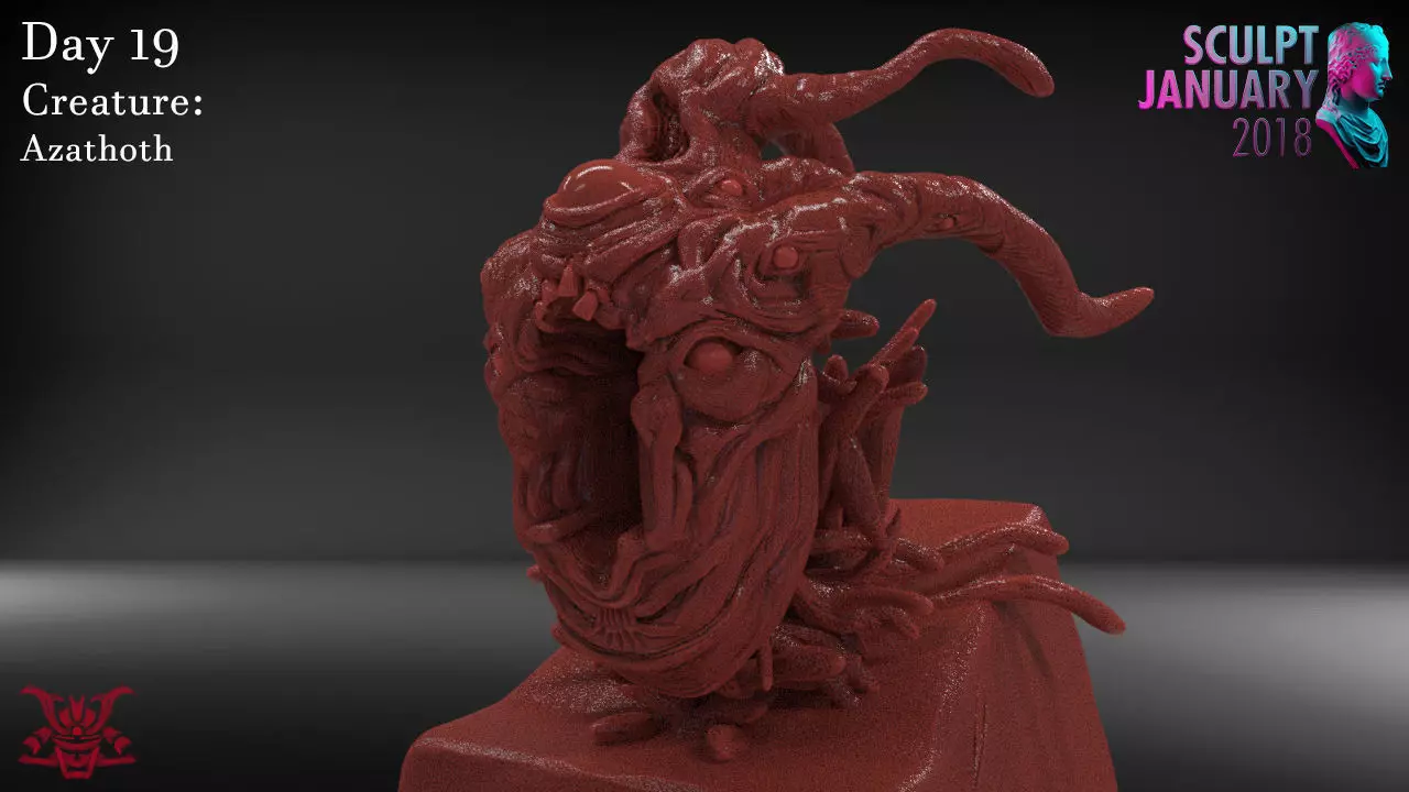 Azathoth Timelapse and Model 3D print model_0